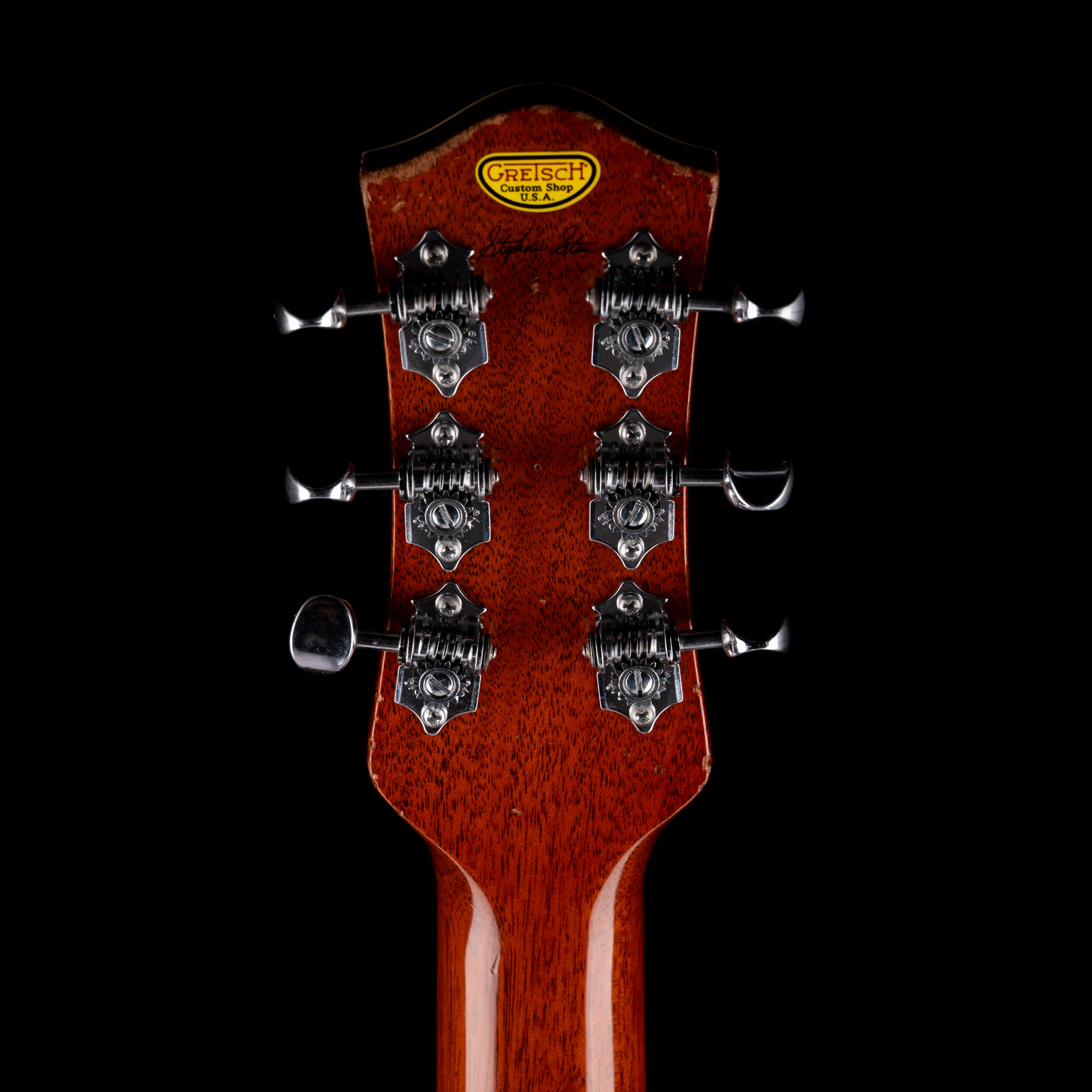 Pre Owned 2015 Gretsch Custom Shop G6128CS 1959 Duo Jet Relic Champagne Sparkle With OHSC - Image 14