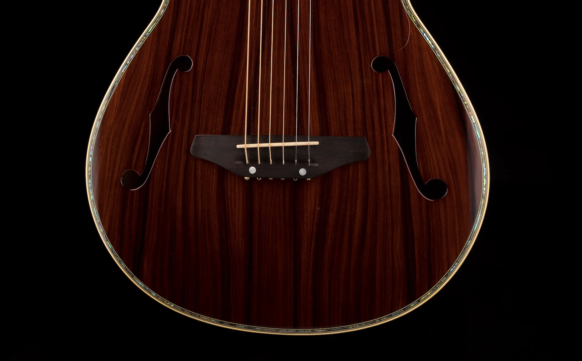 Pre Owned 2015 K. Yairi Limited Edition KYF-3 CTM Brazilian Rosewood Acoustic Electric Guitar With OHSC - Image 5