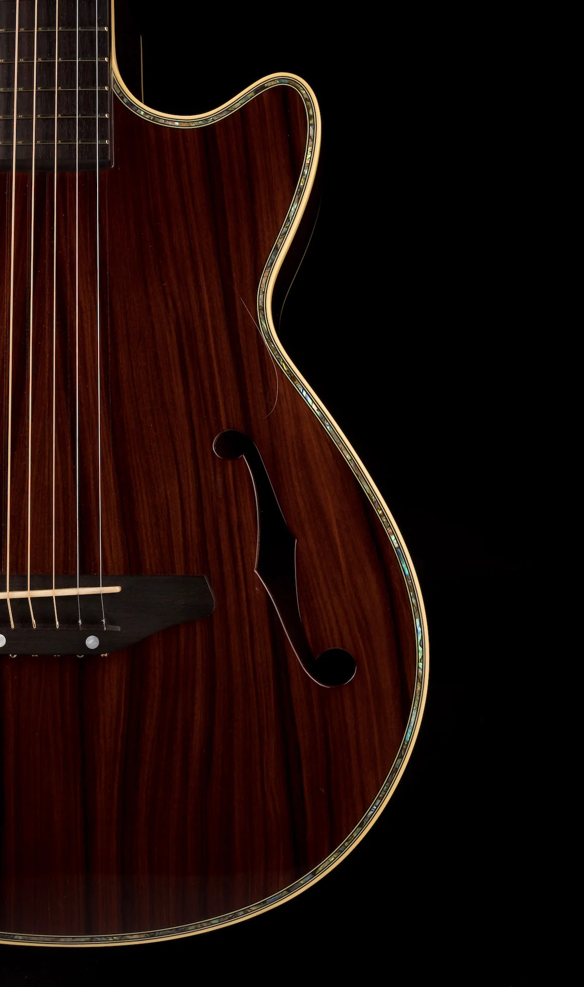 Pre Owned 2015 K. Yairi Limited Edition KYF-3 CTM Brazilian Rosewood Acoustic Electric Guitar With OHSC - Image 7