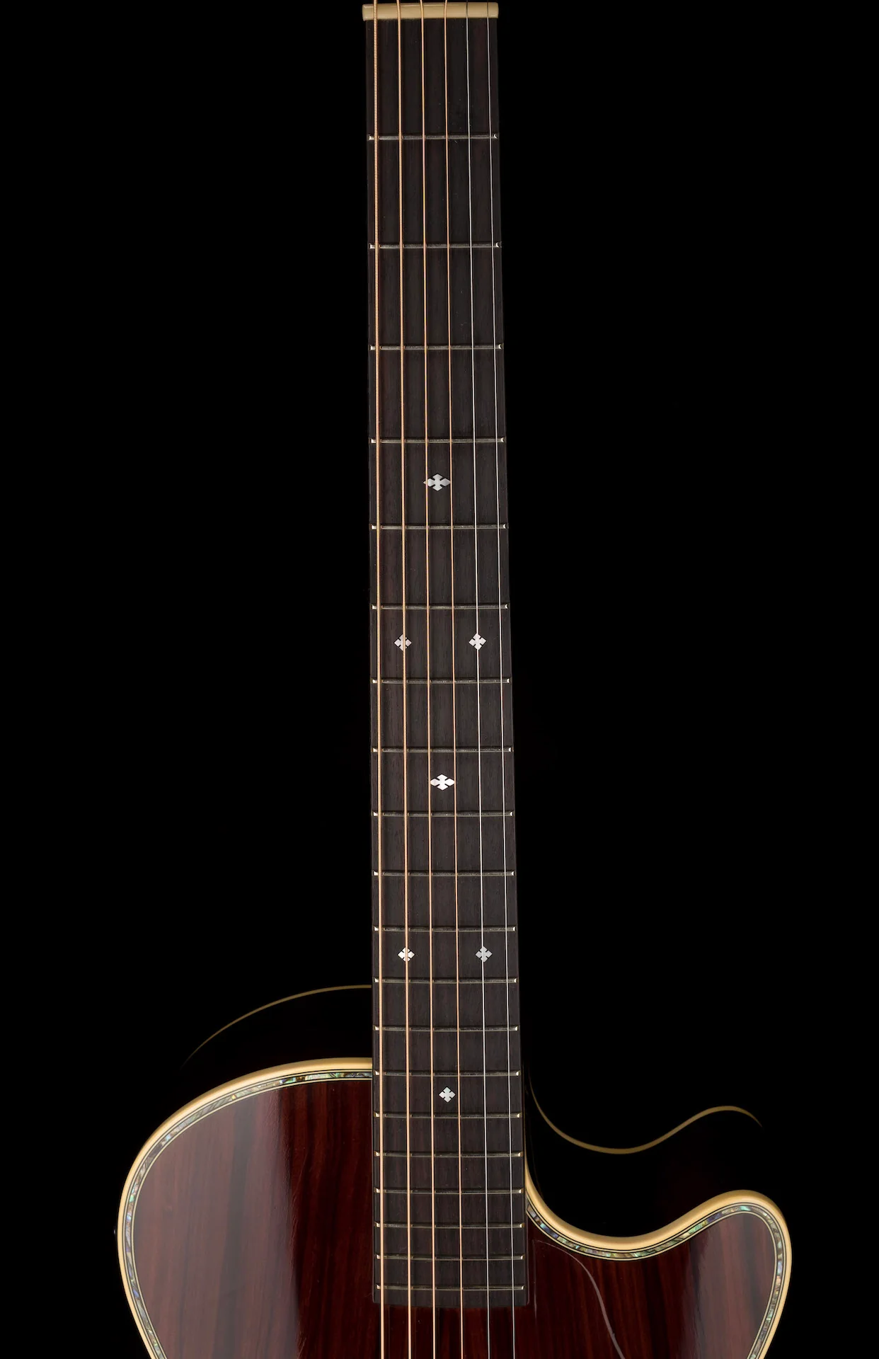 Pre Owned 2015 K. Yairi Limited Edition KYF-3 CTM Brazilian Rosewood Acoustic Electric Guitar With OHSC - Image 9