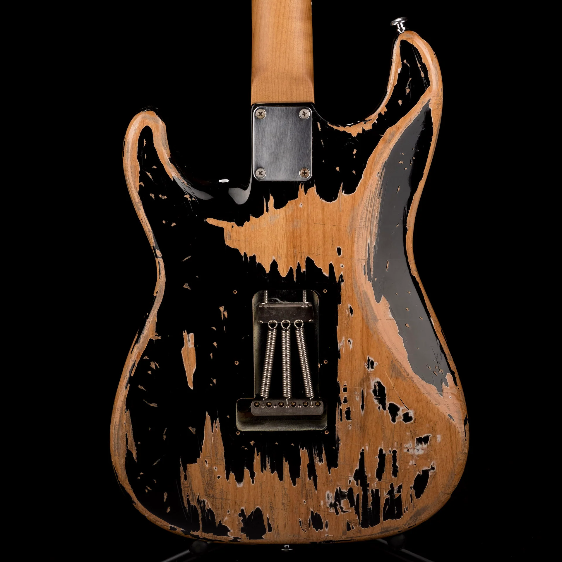 Pre Owned 2015 Suhr Classic Antique HSS Custom Black Extra Heavy Aging With Case - Image 14