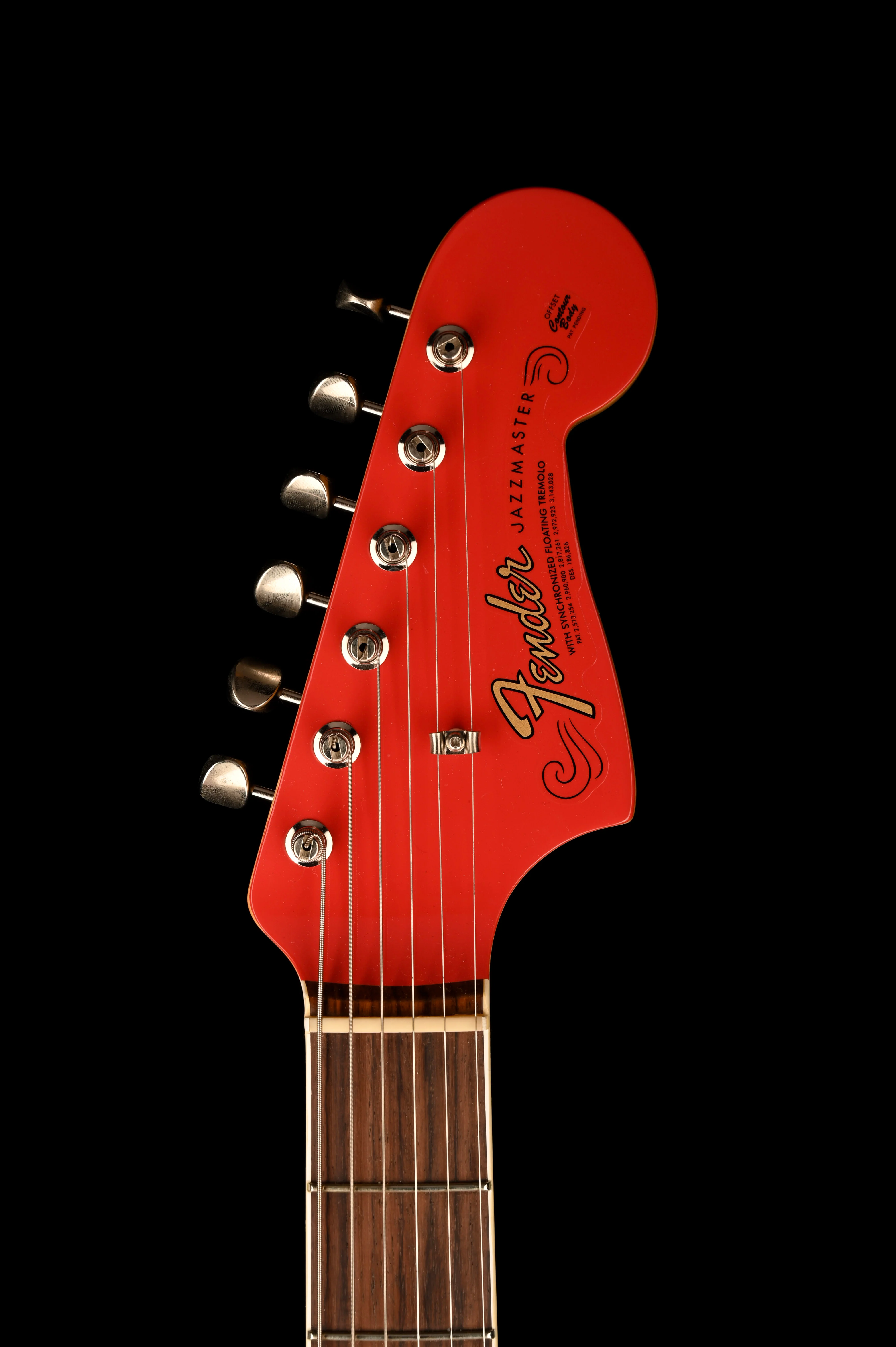 Pre Owned 2016 Fender American Design 1962 Vintage Reissue Jazzmaster Fiesta Red With OHSC - Image 12