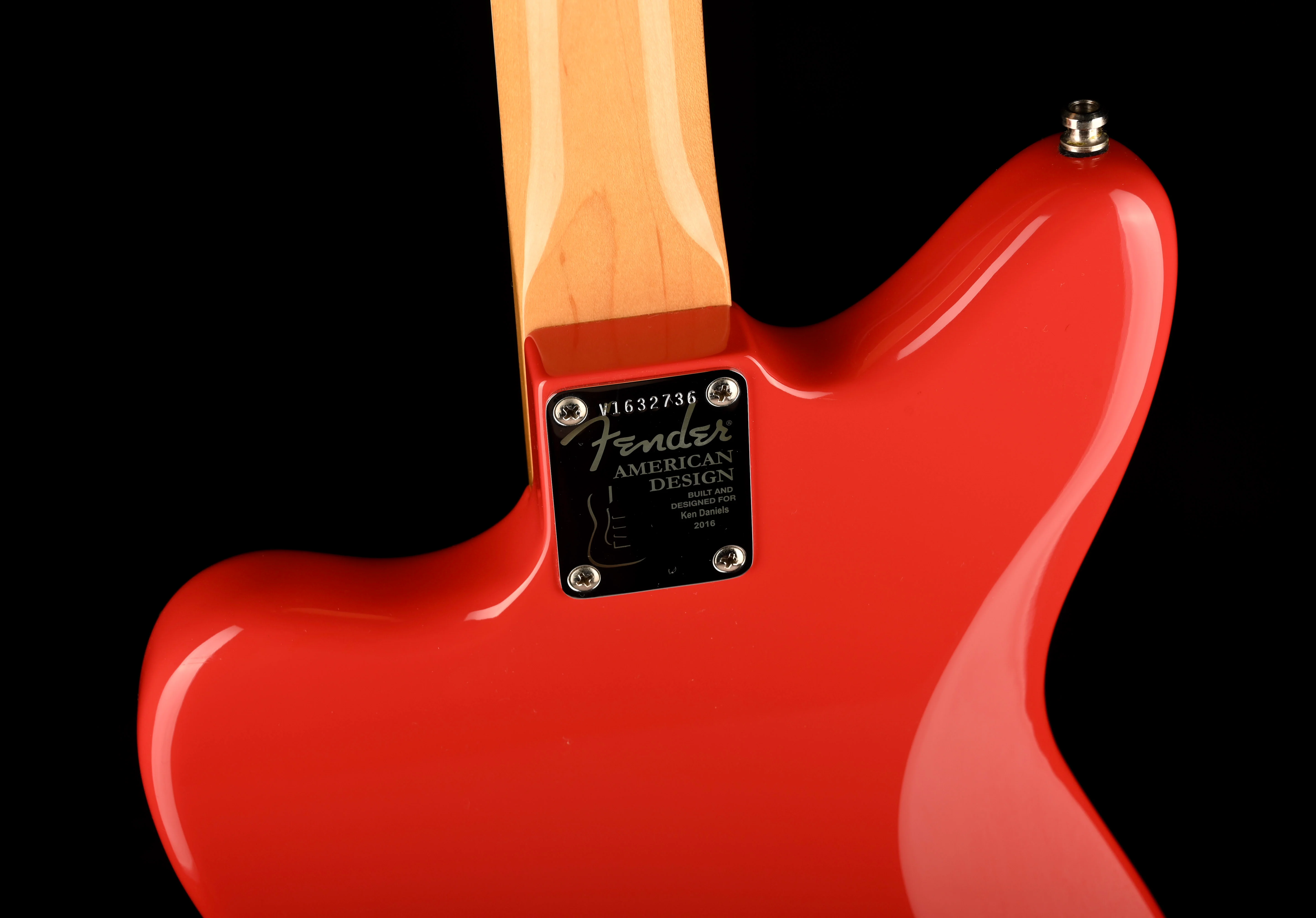 Pre Owned 2016 Fender American Design 1962 Vintage Reissue Jazzmaster Fiesta Red With OHSC - Image 15