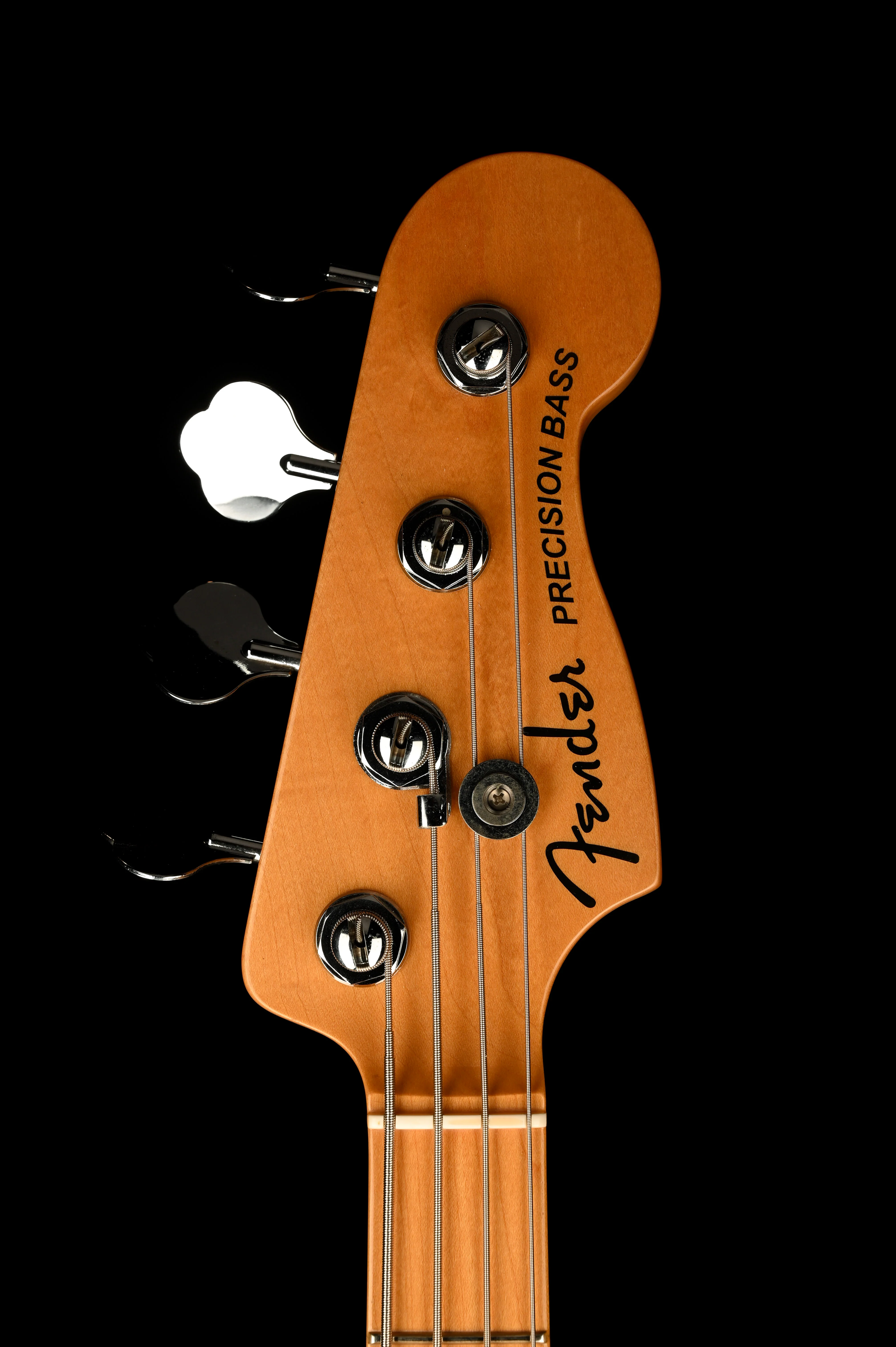 Pre Owned 2016 Fender American Elite Precision Bass Black With OHSC - Image 11