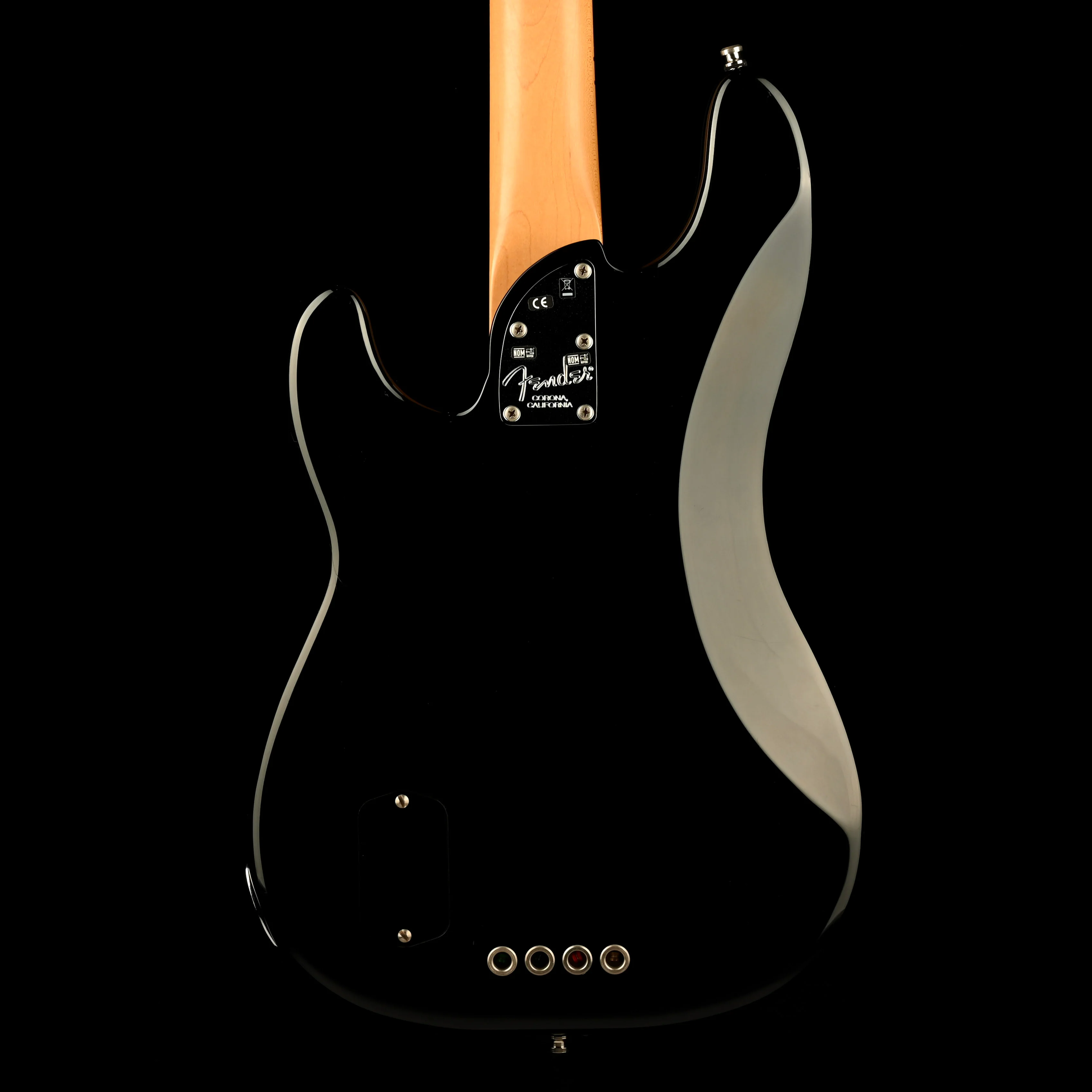 Pre Owned 2016 Fender American Elite Precision Bass Black With OHSC - Image 12