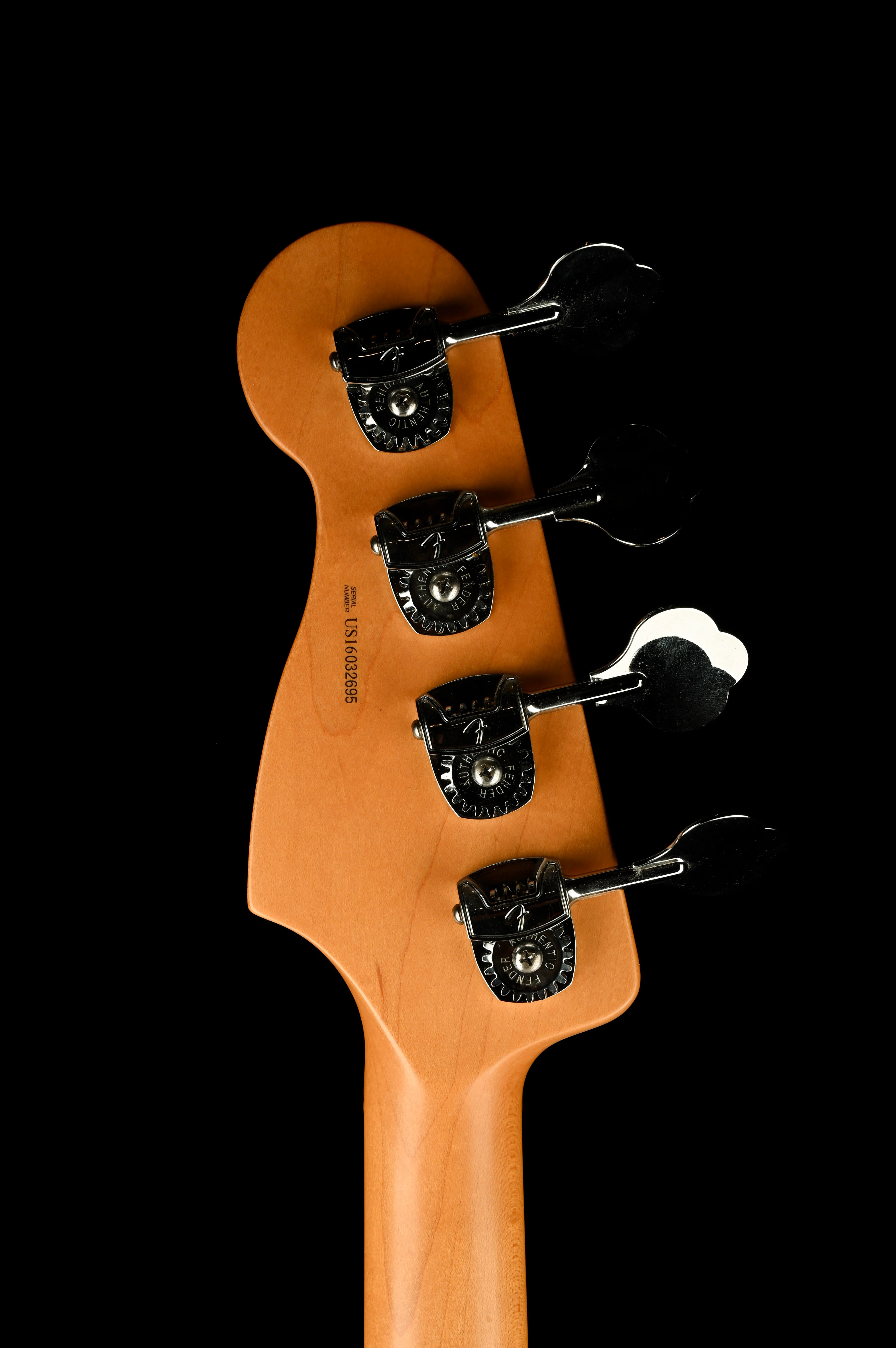 Pre Owned 2016 Fender American Elite Precision Bass Black With OHSC - Image 16