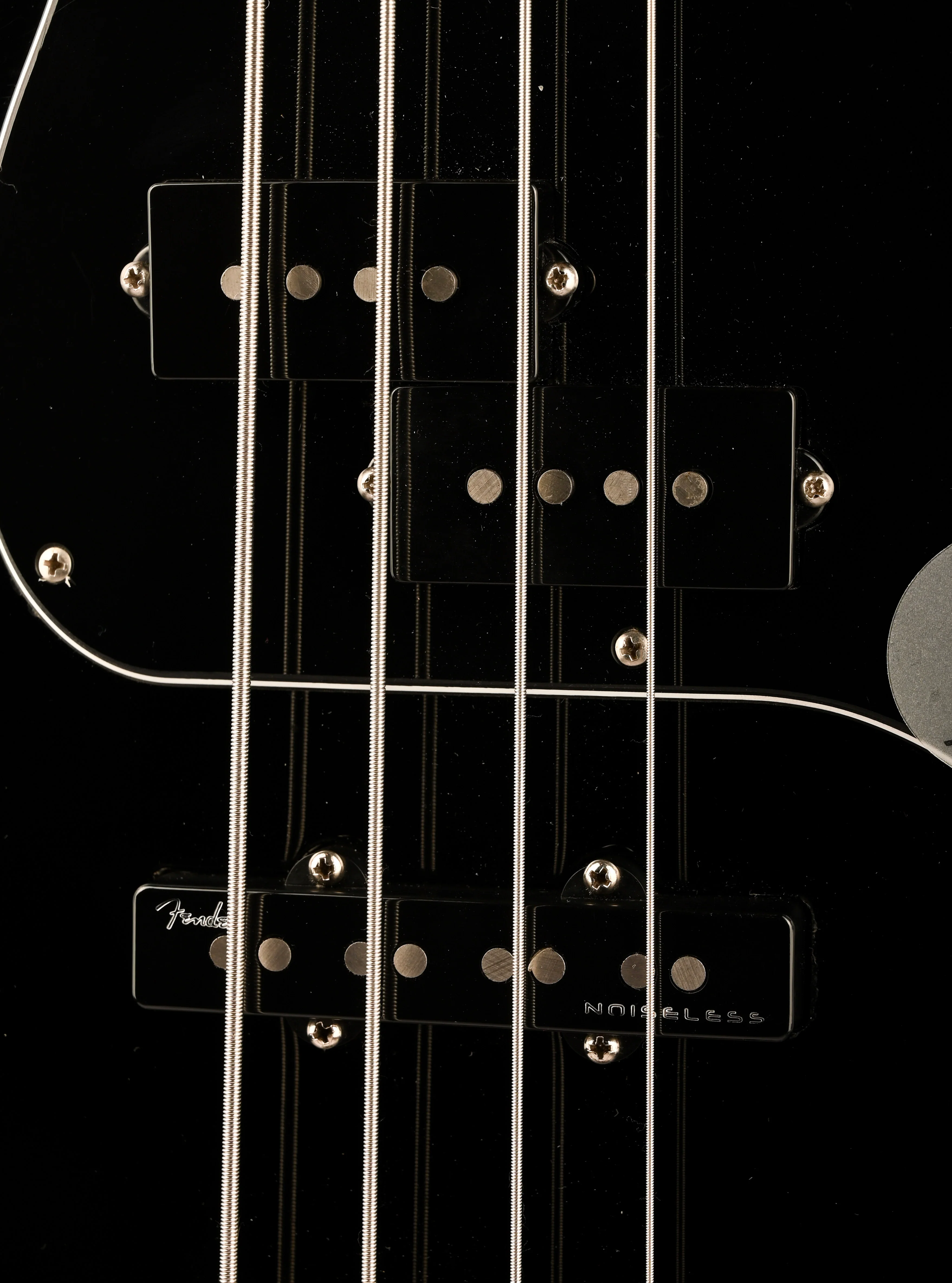 Pre Owned 2016 Fender American Elite Precision Bass Black With OHSC - Image 6