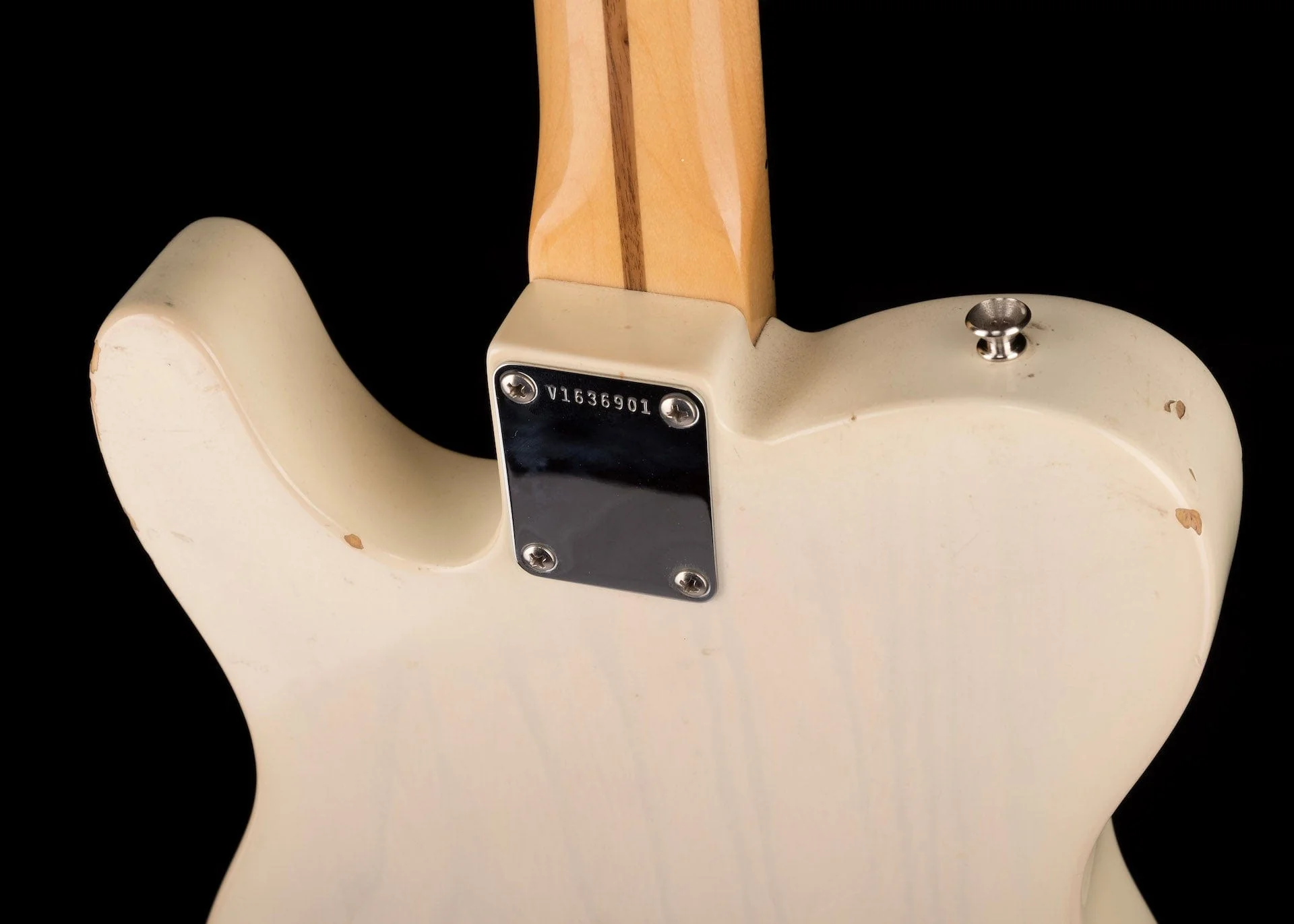 Pre-Owned 2016 Fender American Vintage 1958 Telecaster Aged White Blonde with OHSC - Image 16