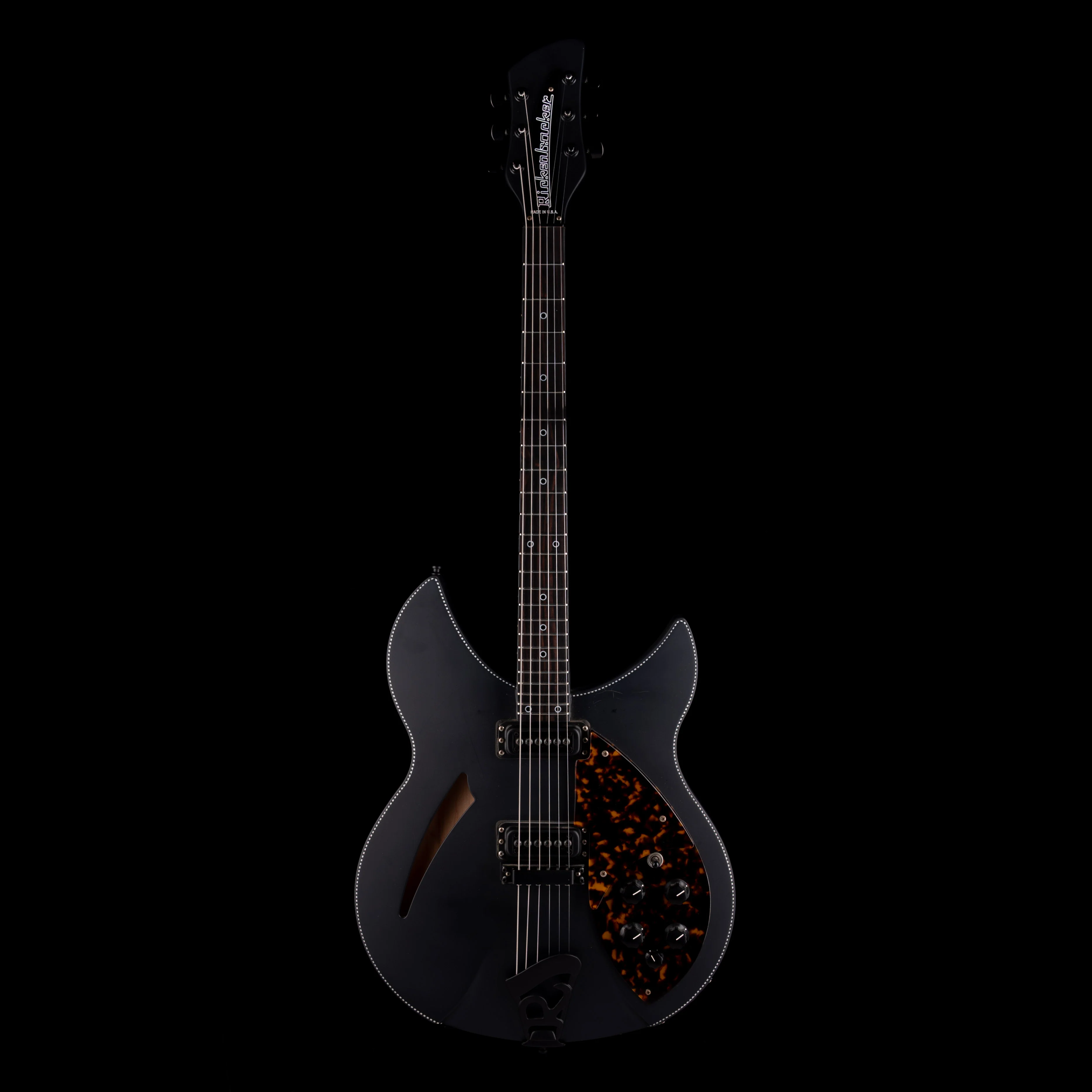 Pre Owned 2016 Rickenbacker 360 Noir Limited Edition Matte Black - 1 of 25 With OHSC - Image 2
