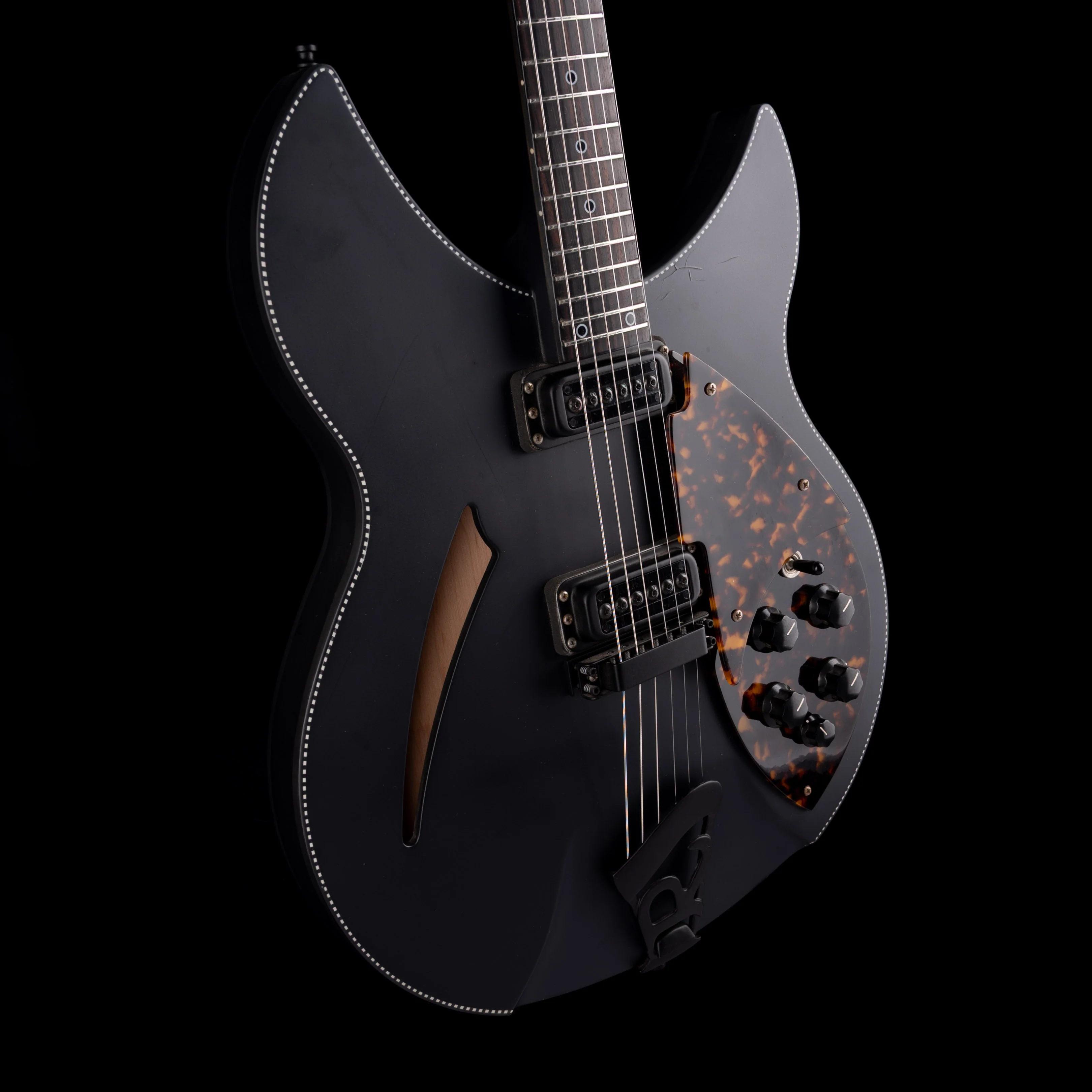 Pre Owned 2016 Rickenbacker 360 Noir Limited Edition Matte Black - 1 of 25 With OHSC - Image 7