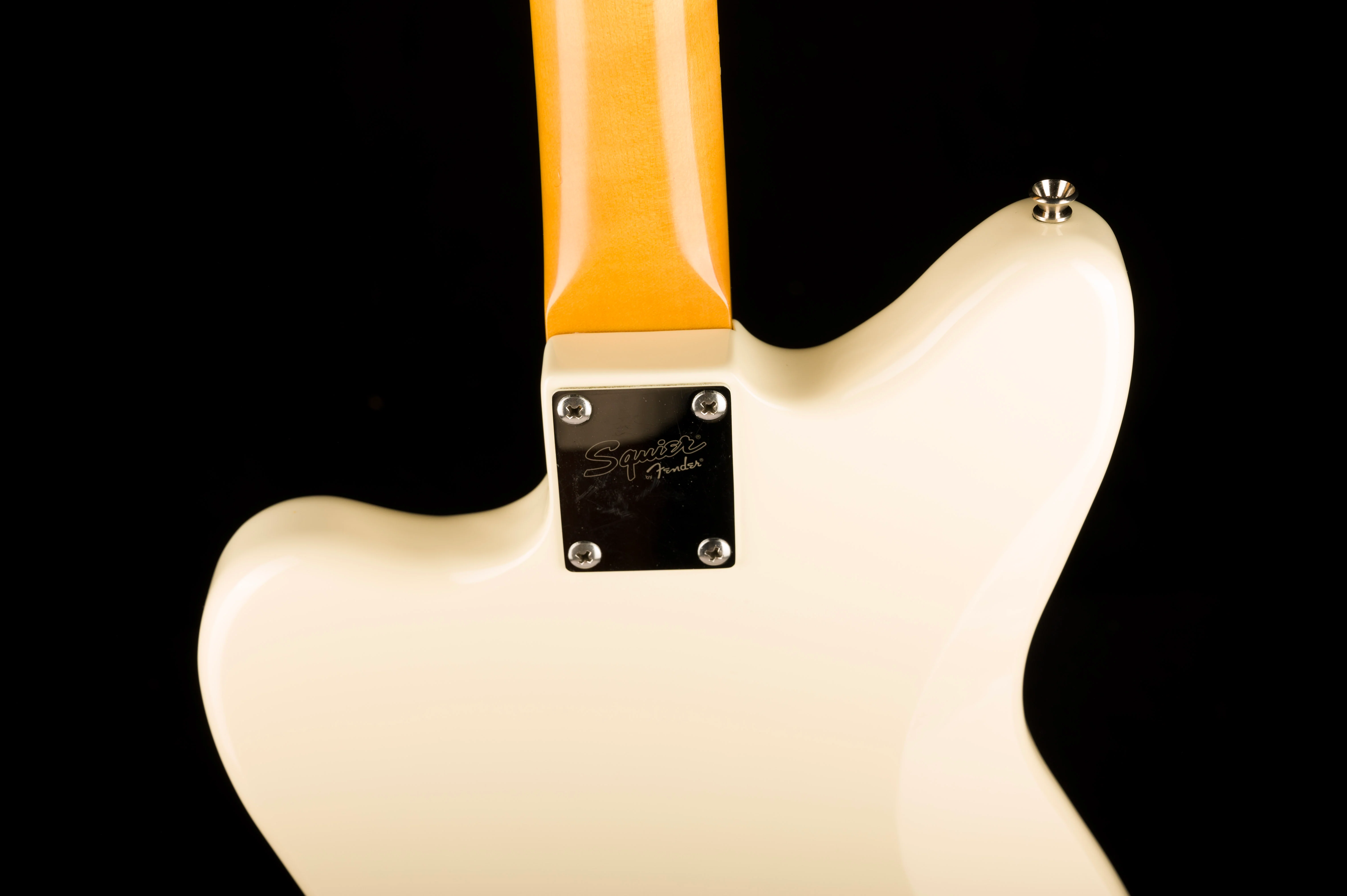 Pre Owned 2016 Squier J Mascis Jazzmaster Rosewood Fretboard Vintage White With Gig Bag - Image 15