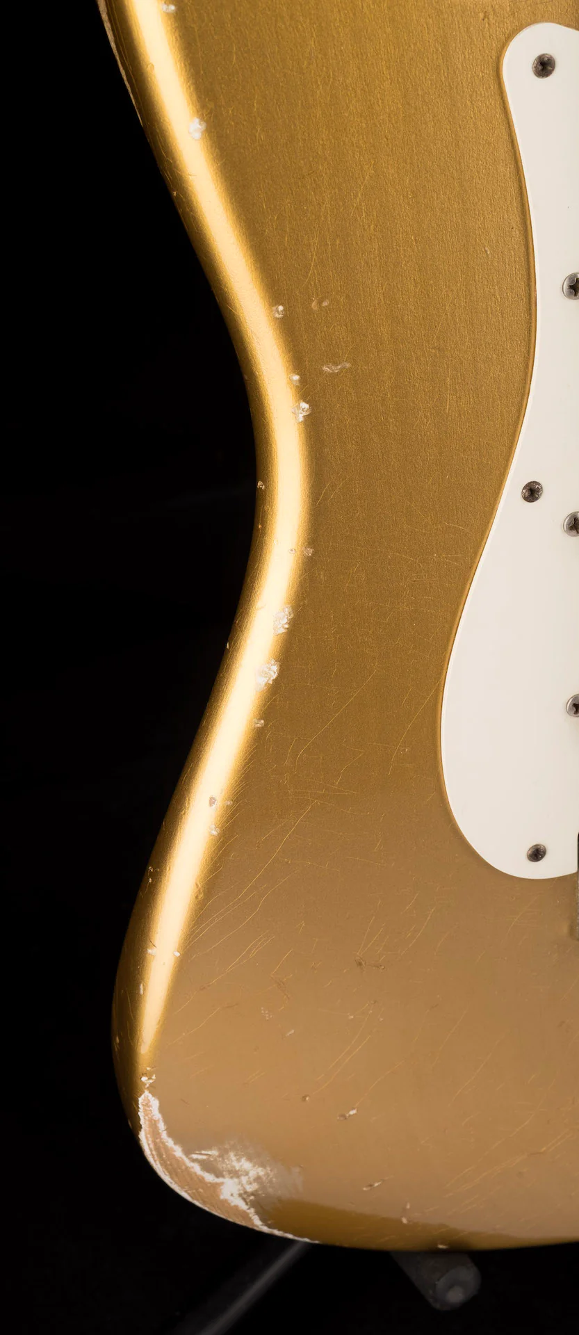 Pre Owned 2017 Fender Custom Shop 1957 Stratocaster Relic HLE Gold With OHSC - Image 10