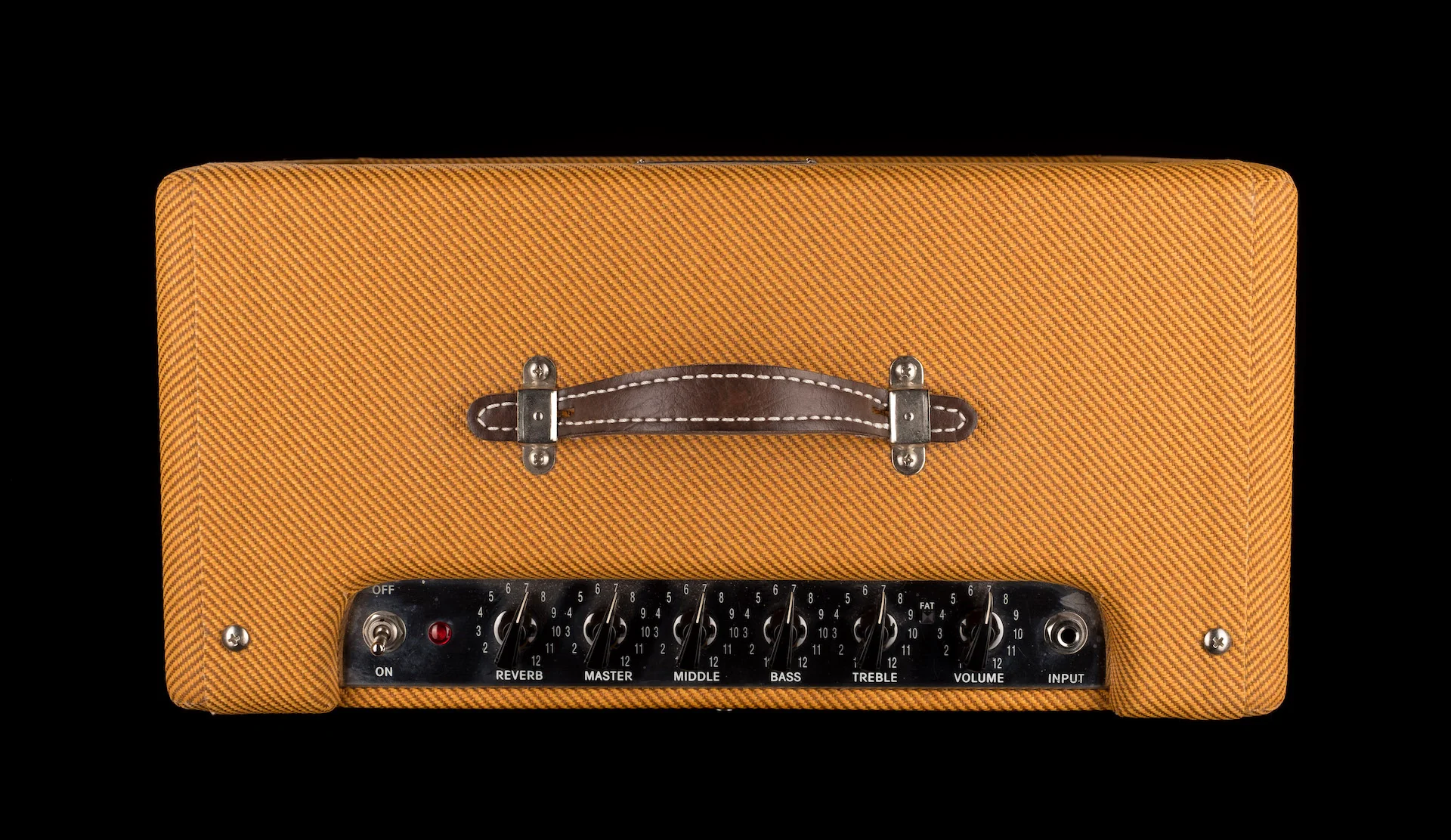 Pre Owned Fender Blues Junior Lacquered Tweed Guitar Amp Combo With Cover - Image 3