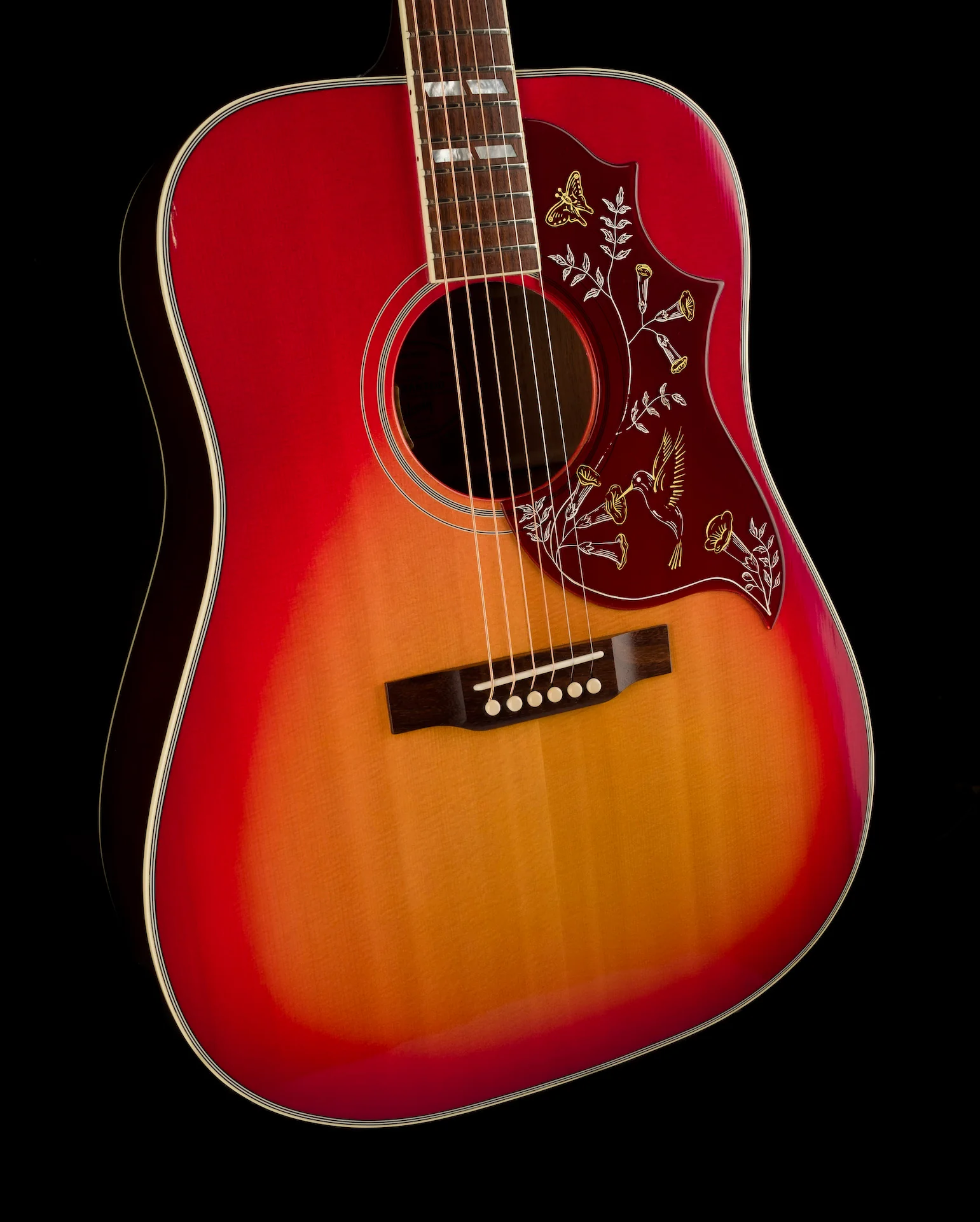 Pre Owned 2017 Gibson Custom Shop Late '60s Hummingbird Heritage Acoustic w OHSC - Image 10