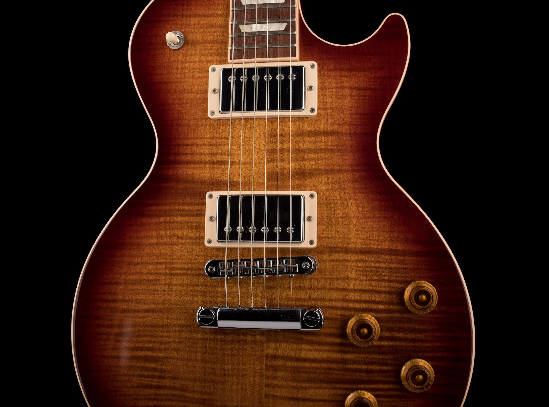 Pre Owned 2017 Gibson Les Paul Standard T Bourbon Burst With OHSC - Image 6