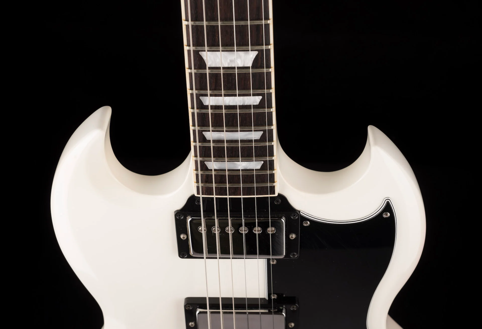 Pre Owned 2017 Gibson SG Standard Limited T-Top Pickups White with OHSC - Image 3