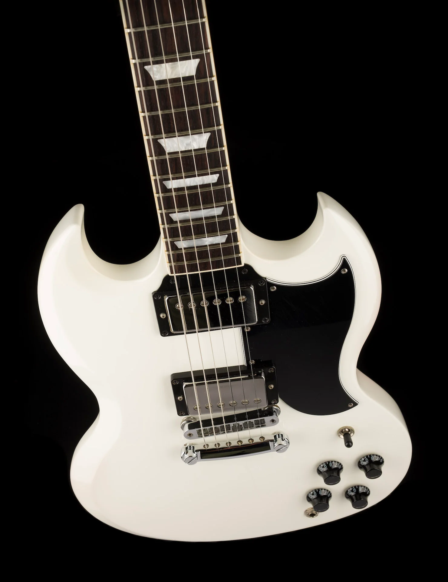 Pre Owned 2017 Gibson SG Standard Limited T-Top Pickups White with OHSC - Image 4