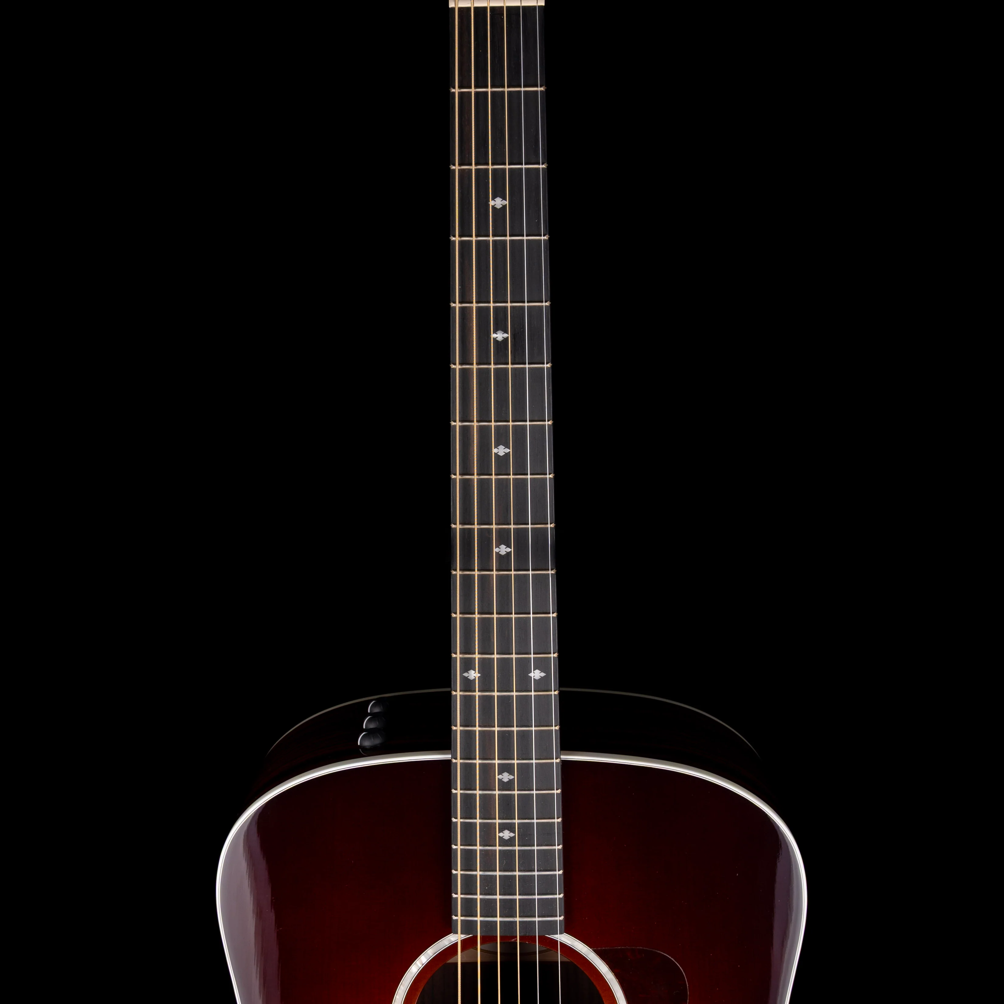Pre-Owned 2017 Taylor 210e Acoustic Electric Guitar Sunburst With OHSC - Image 9