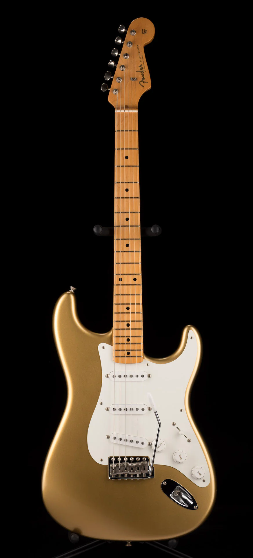 Pre Owned 2018 Fender American Original 50's Strat Aztec Gold With Case - Image 2
