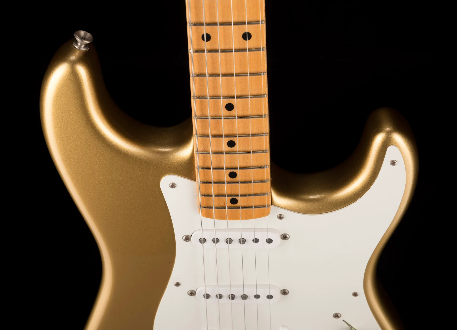 Pre Owned 2018 Fender American Original 50's Strat Aztec Gold With Case - Image 3