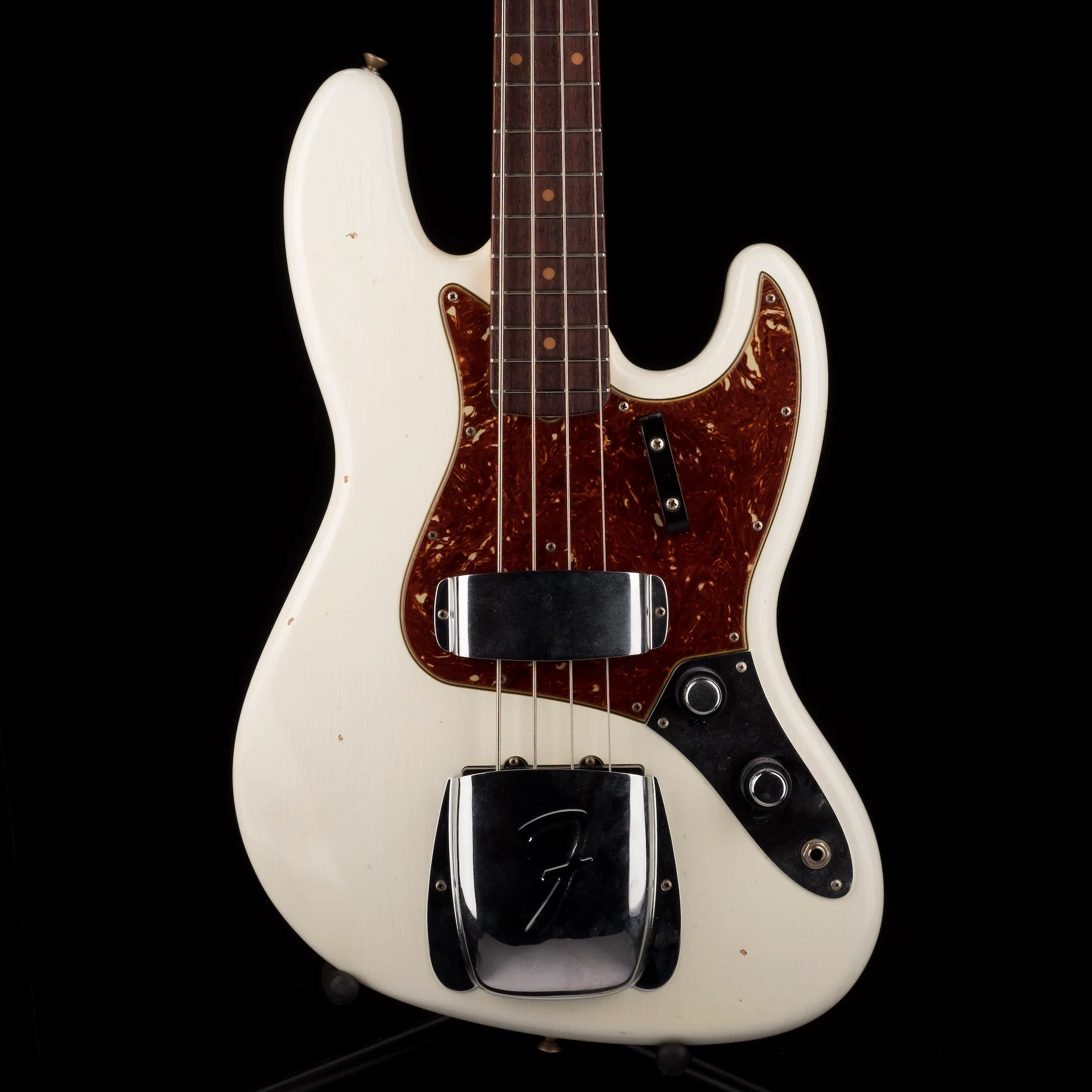 Pre Owned 2018 Fender Custom Shop '60 Jazz Bass Journeyman Olympic White With OHSC