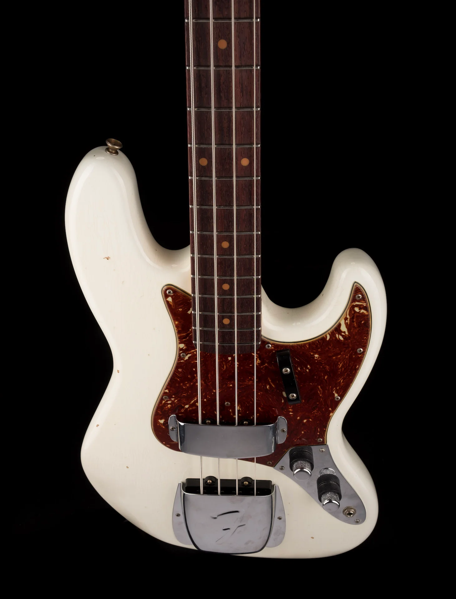 Pre Owned 2018 Fender Custom Shop '60 Jazz Bass Journeyman Olympic White With OHSC - Image 4