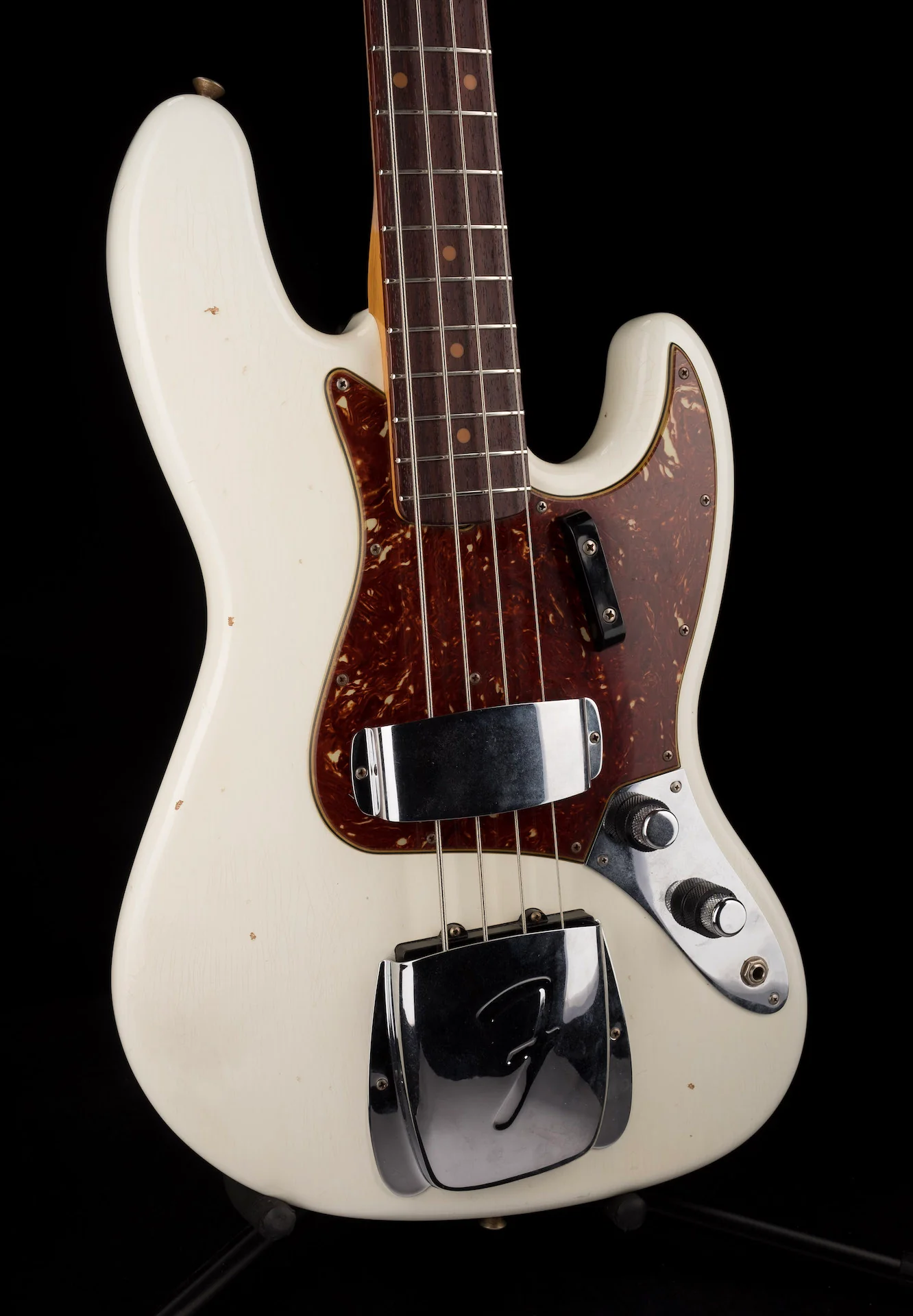 Pre Owned 2018 Fender Custom Shop '60 Jazz Bass Journeyman Olympic White With OHSC - Image 9