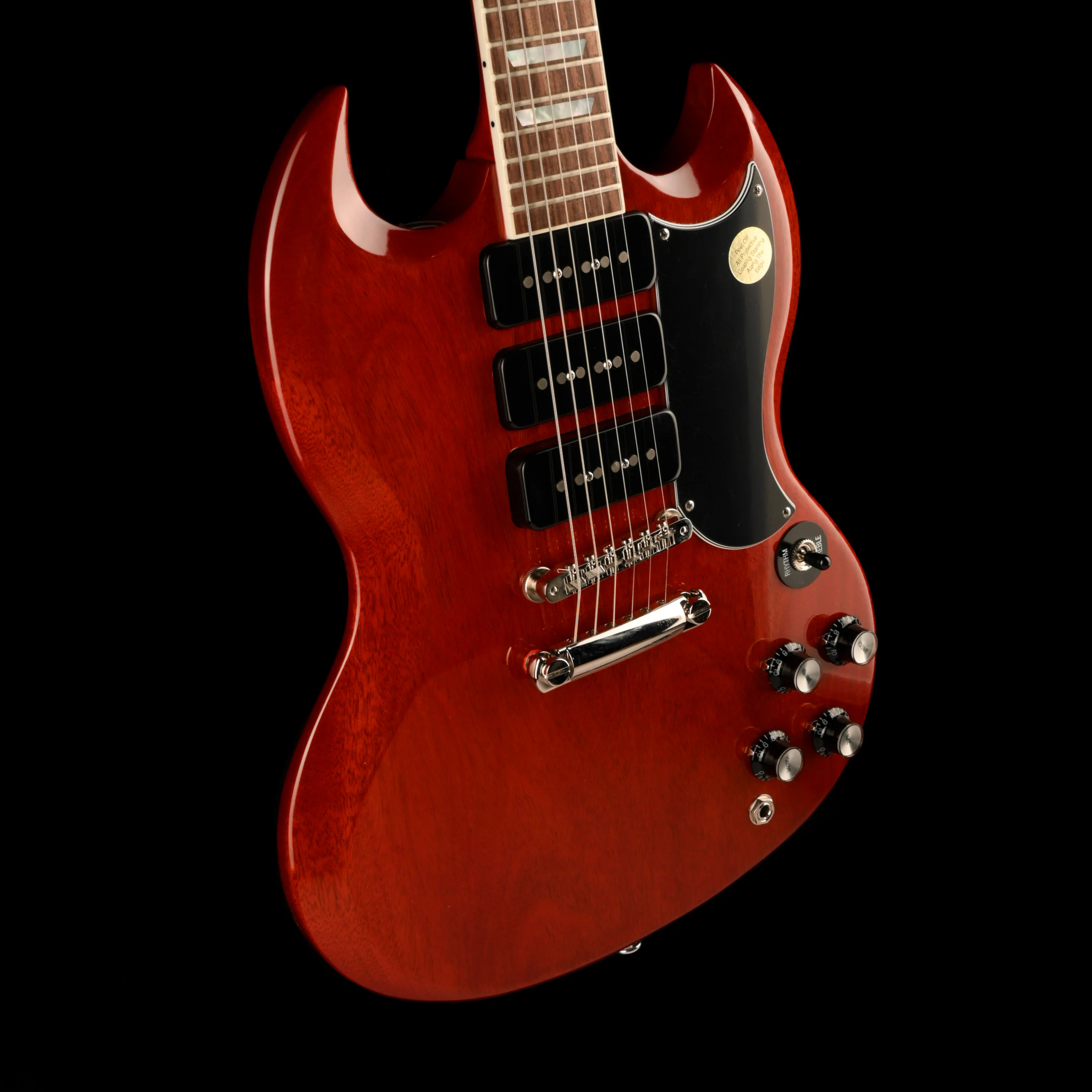 Pre-Owned 2018 Gibson Gary Clark Jr. Signature SG Junior 3P90 Vintage Cherry With OHSC - Image 6