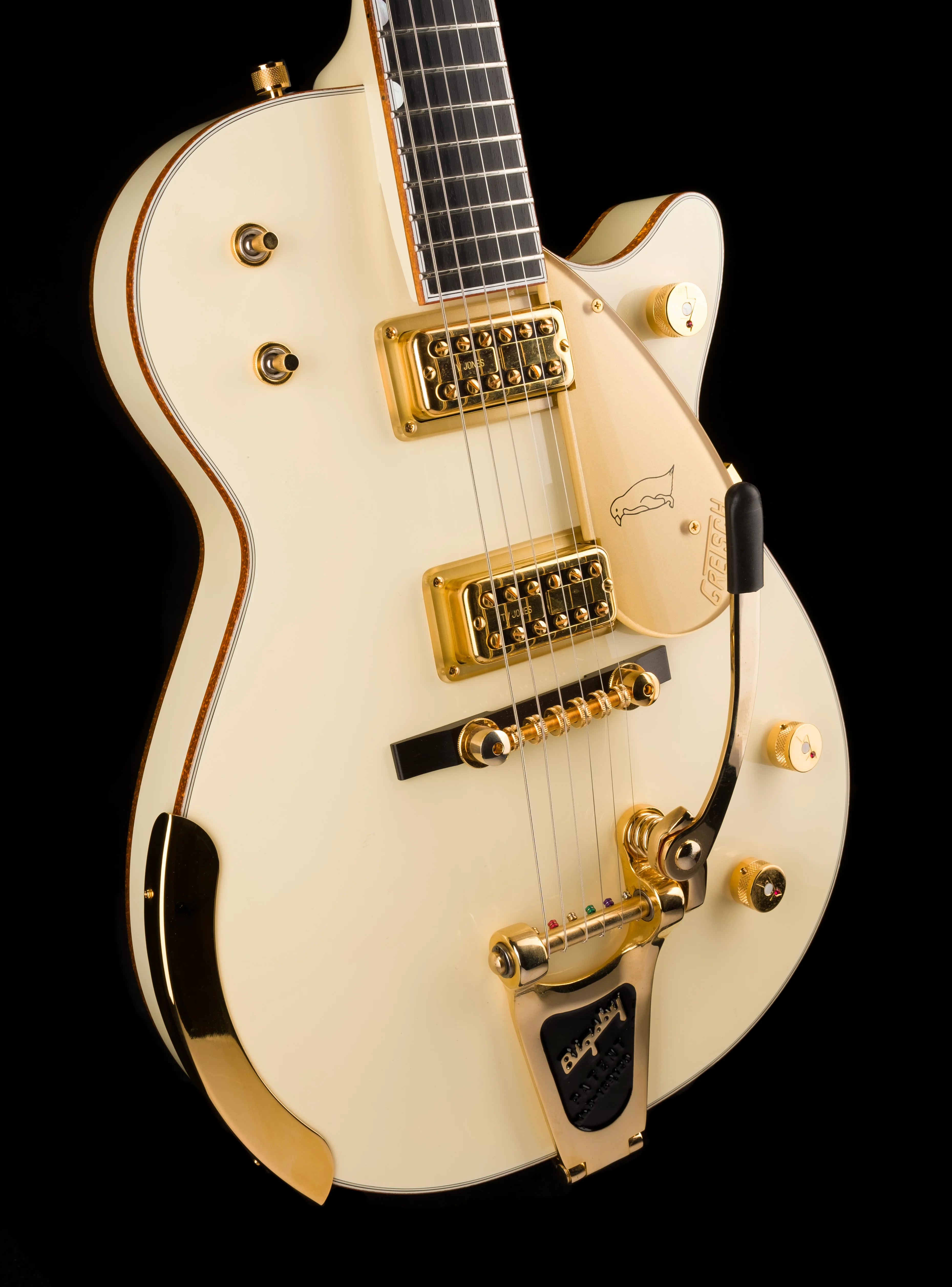 Pre Owned 2018 Gretsch G6134T-58 Vintage Select White Penguin W OHSC #JT18083318 - Image 10