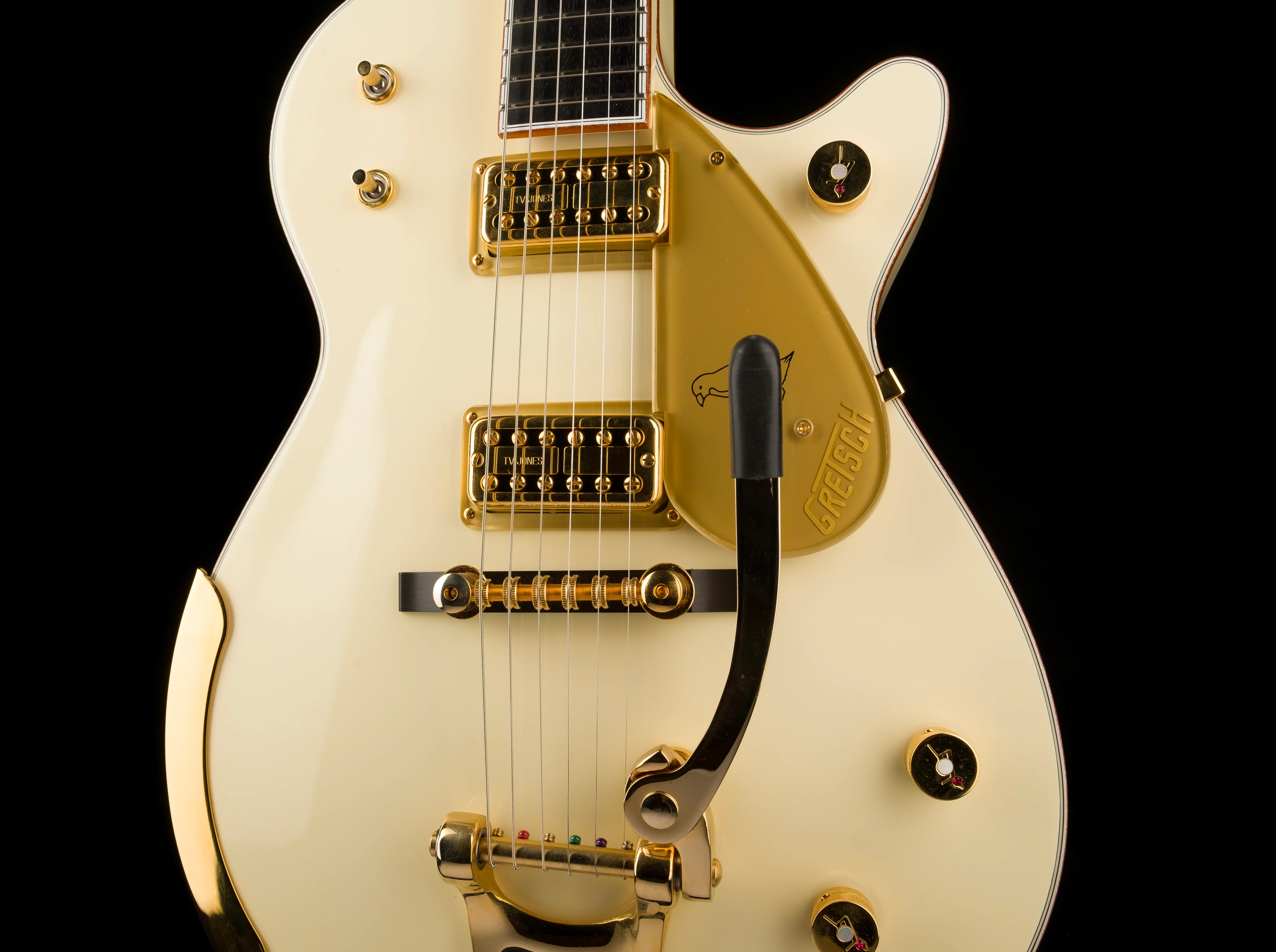 Pre Owned 2018 Gretsch G6134T-58 Vintage Select White Penguin W OHSC #JT18083318 - Image 6