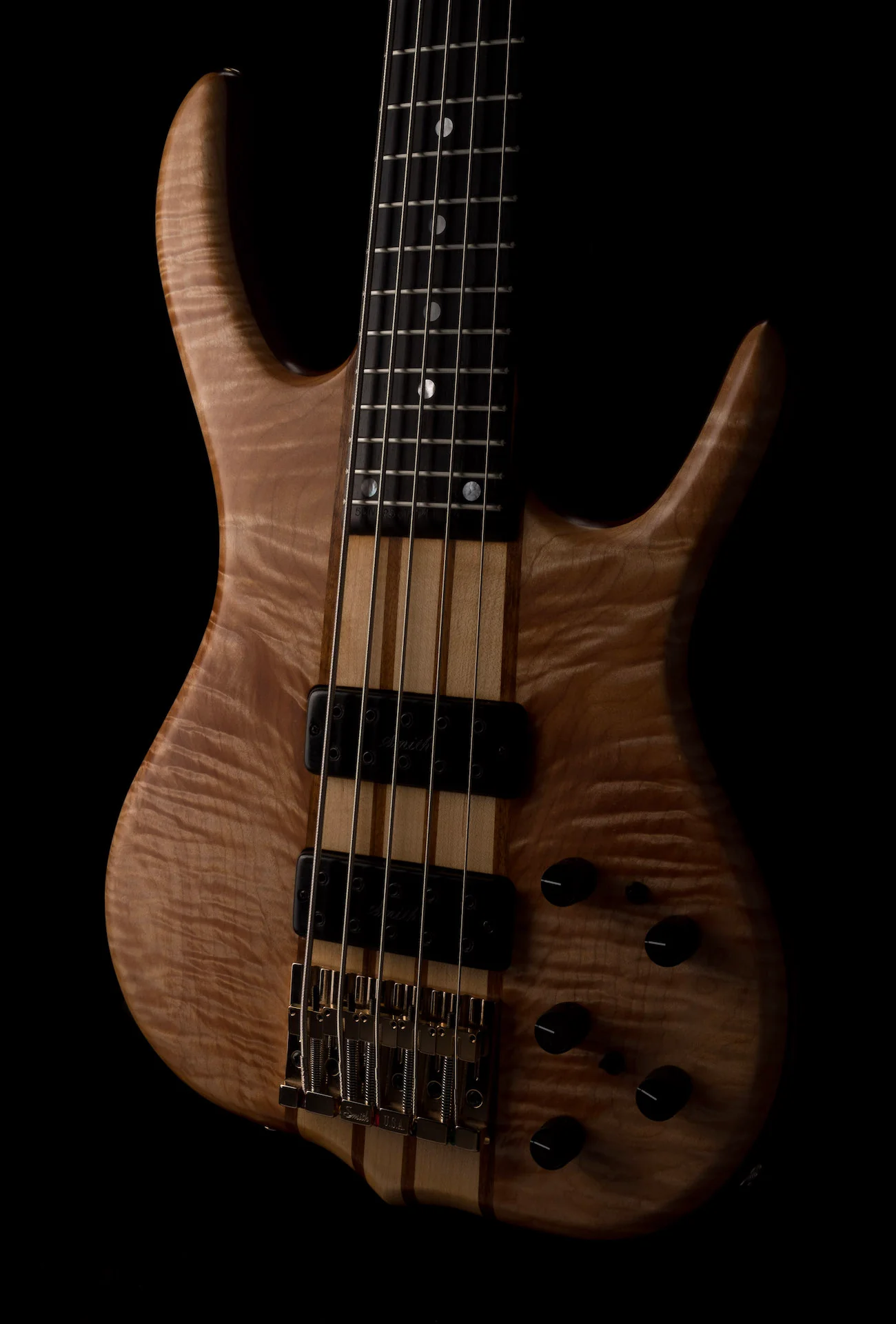 Pre Owned 2018 Ken Smith BSR 5GN 5-String Bass White Tiger With OHSC - Image 12