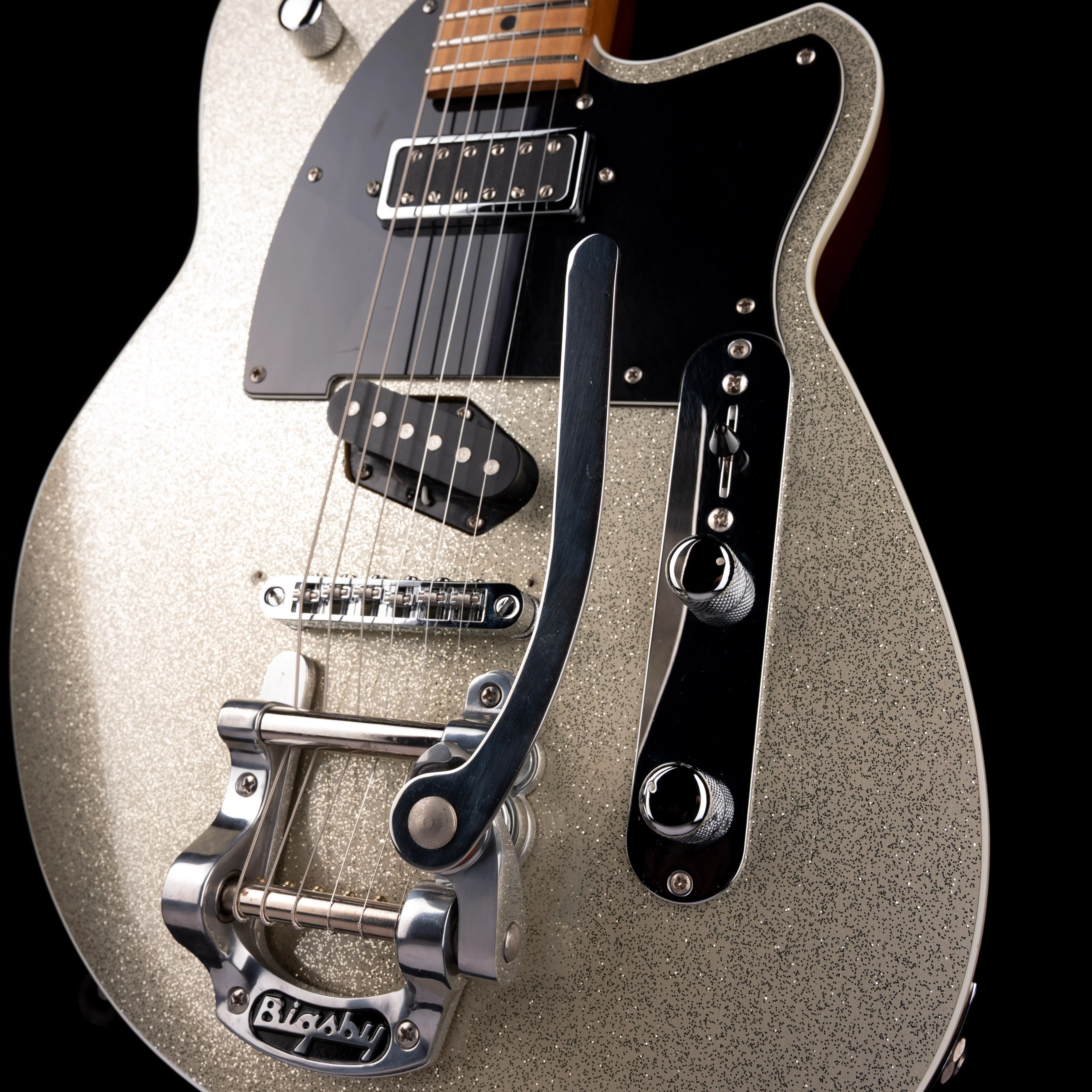 Pre Owned 2018 Reverend Buckshot Silver Sparkle With Bigsby With Gig Bag - Image 6