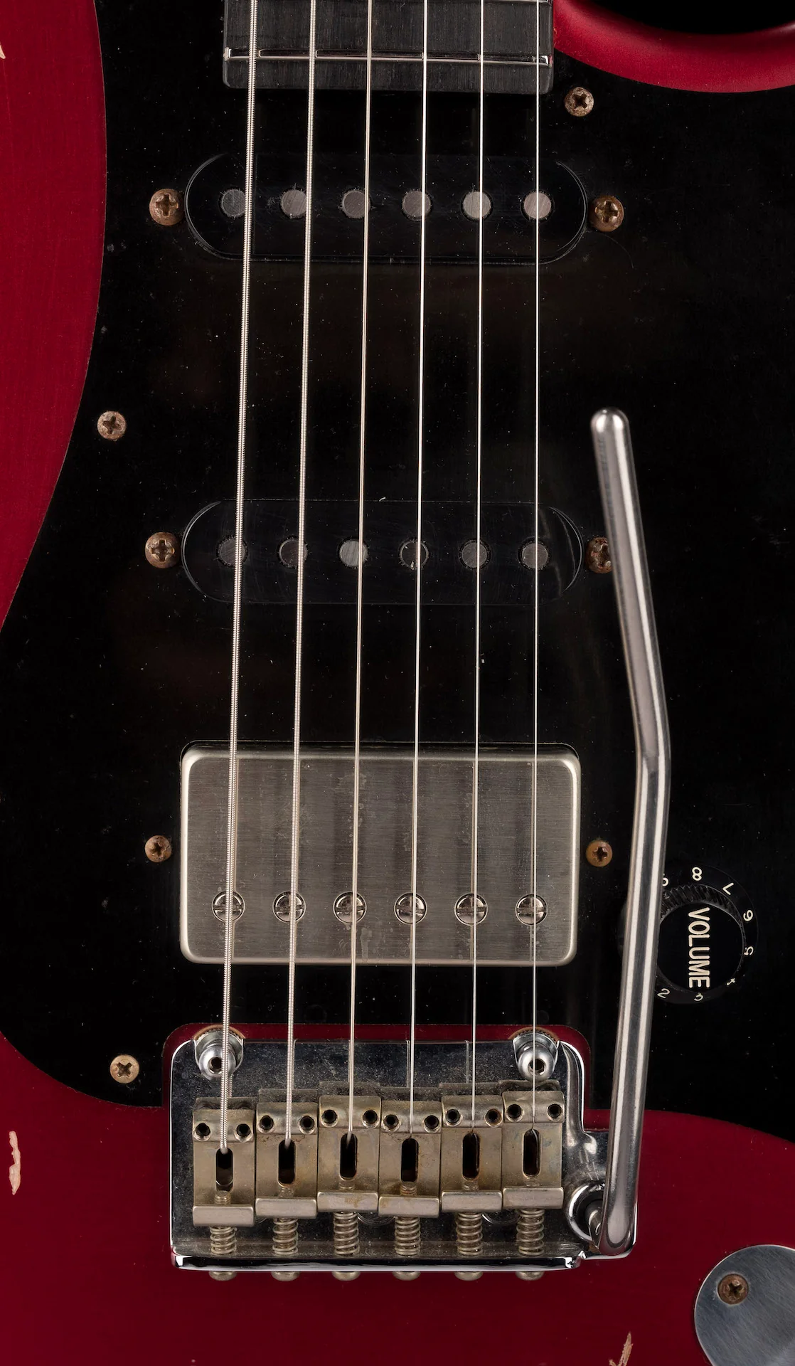 Pre Owned 2018 Suhr Classic Antique HSS Custom Candy Apple Red Extra Heavy Aging With Case - Image 7
