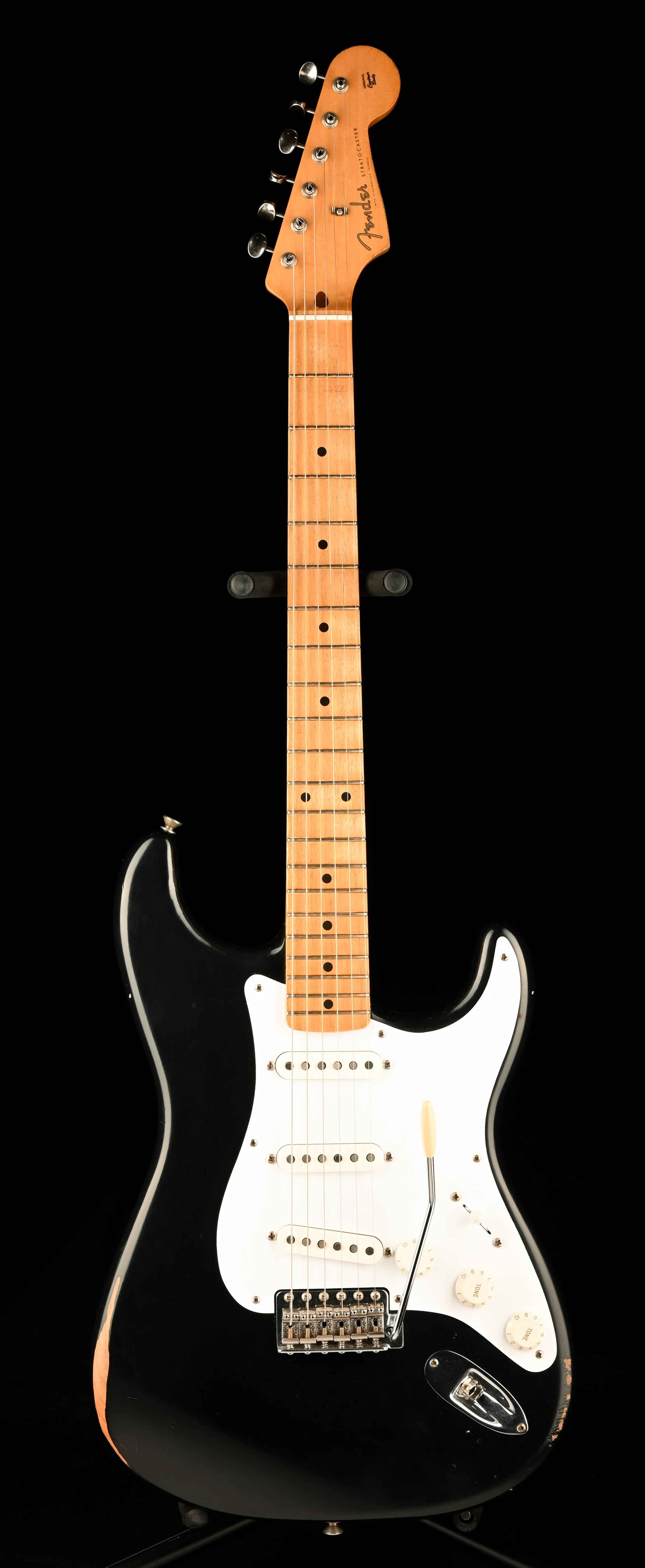 Pre Owned 2019 Fender Road Worn 50's Stratocaster Black With Case - Image 2