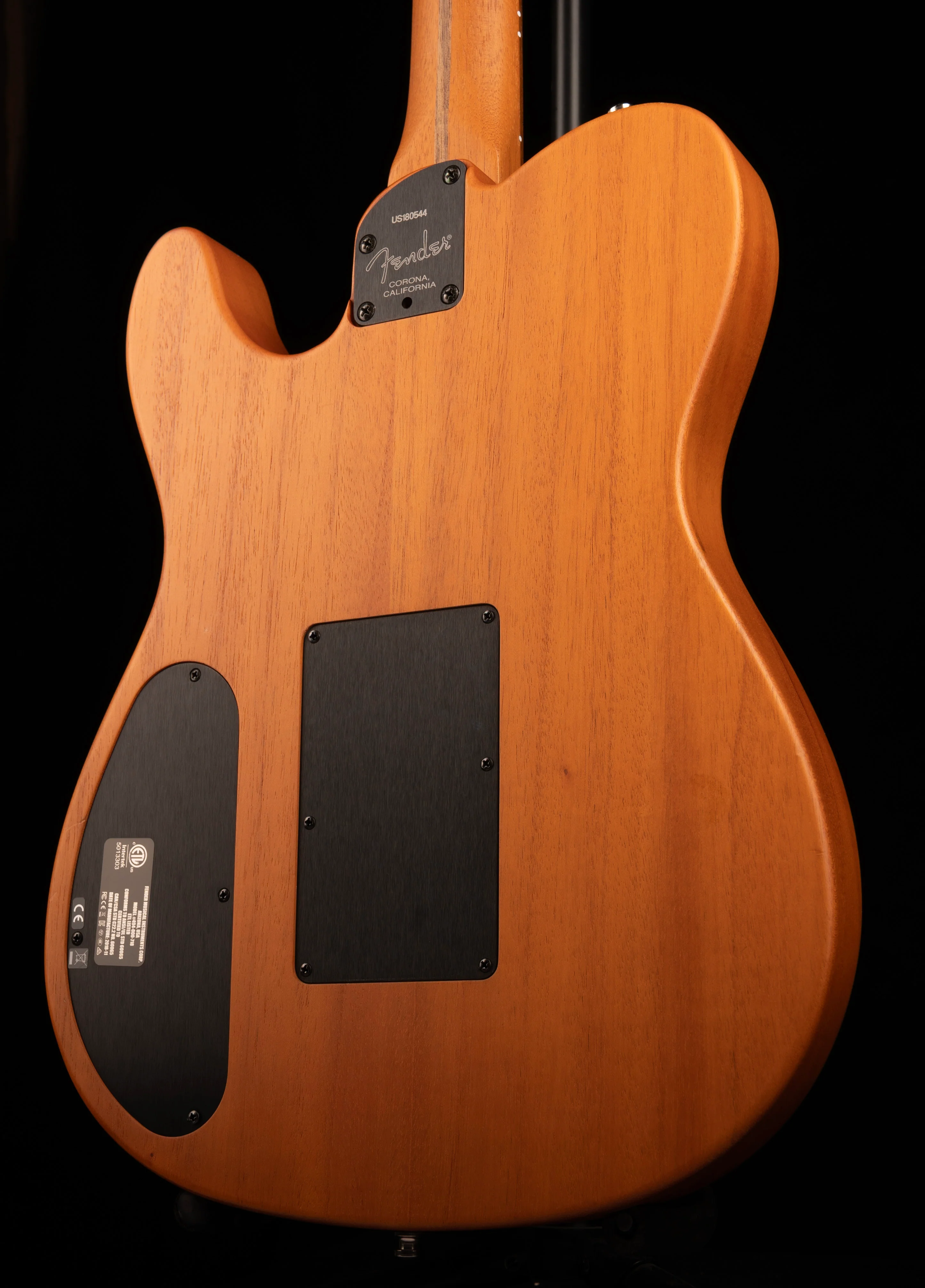 Pre Owned 2019 Fender American Acoustasonic Telecaster Guitar Black With Soft Case - Image 7
