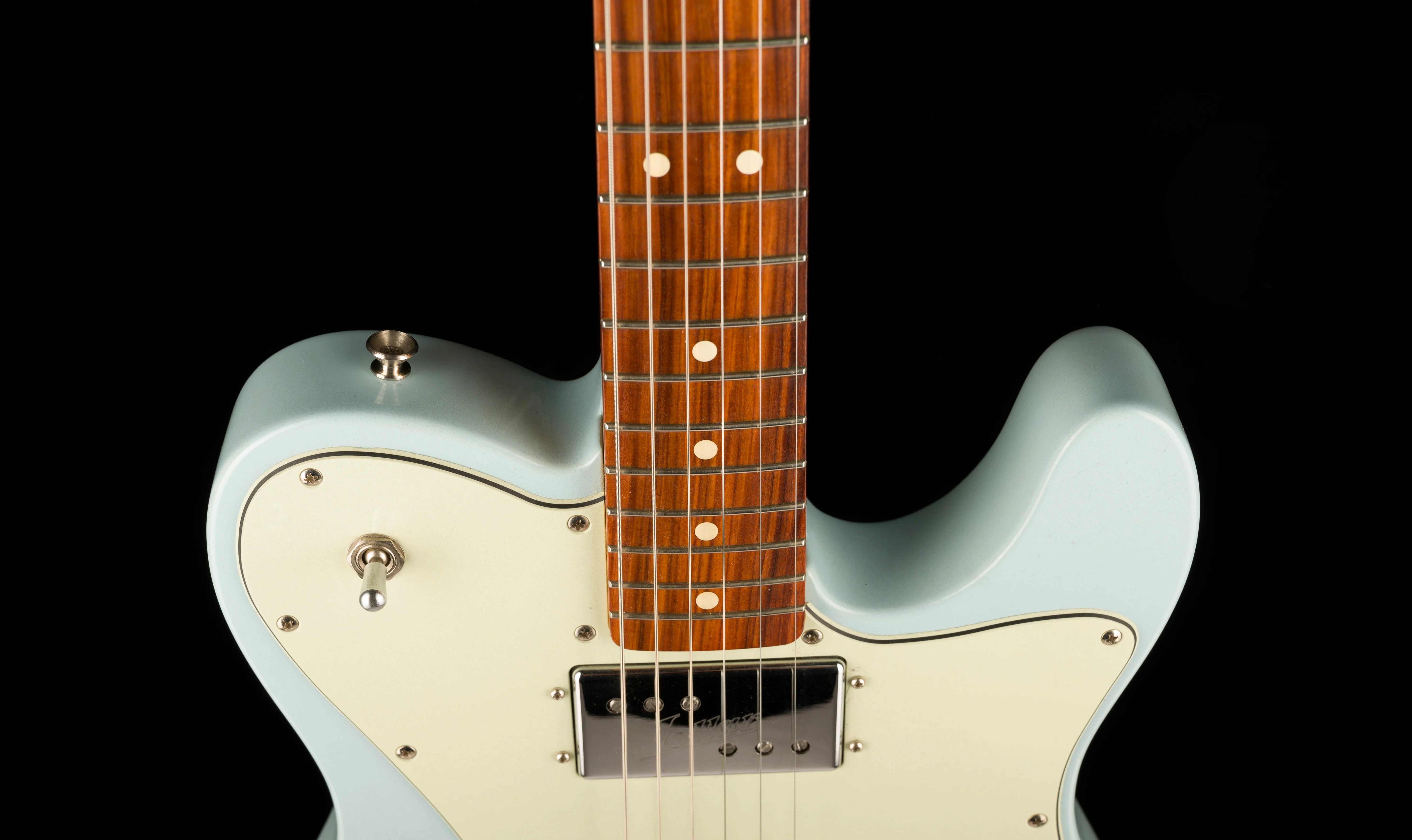 Pre Owned 2019 Fender Vintera 70's Telecaster Custom Sonic Blue With Gig Bag - Image 3