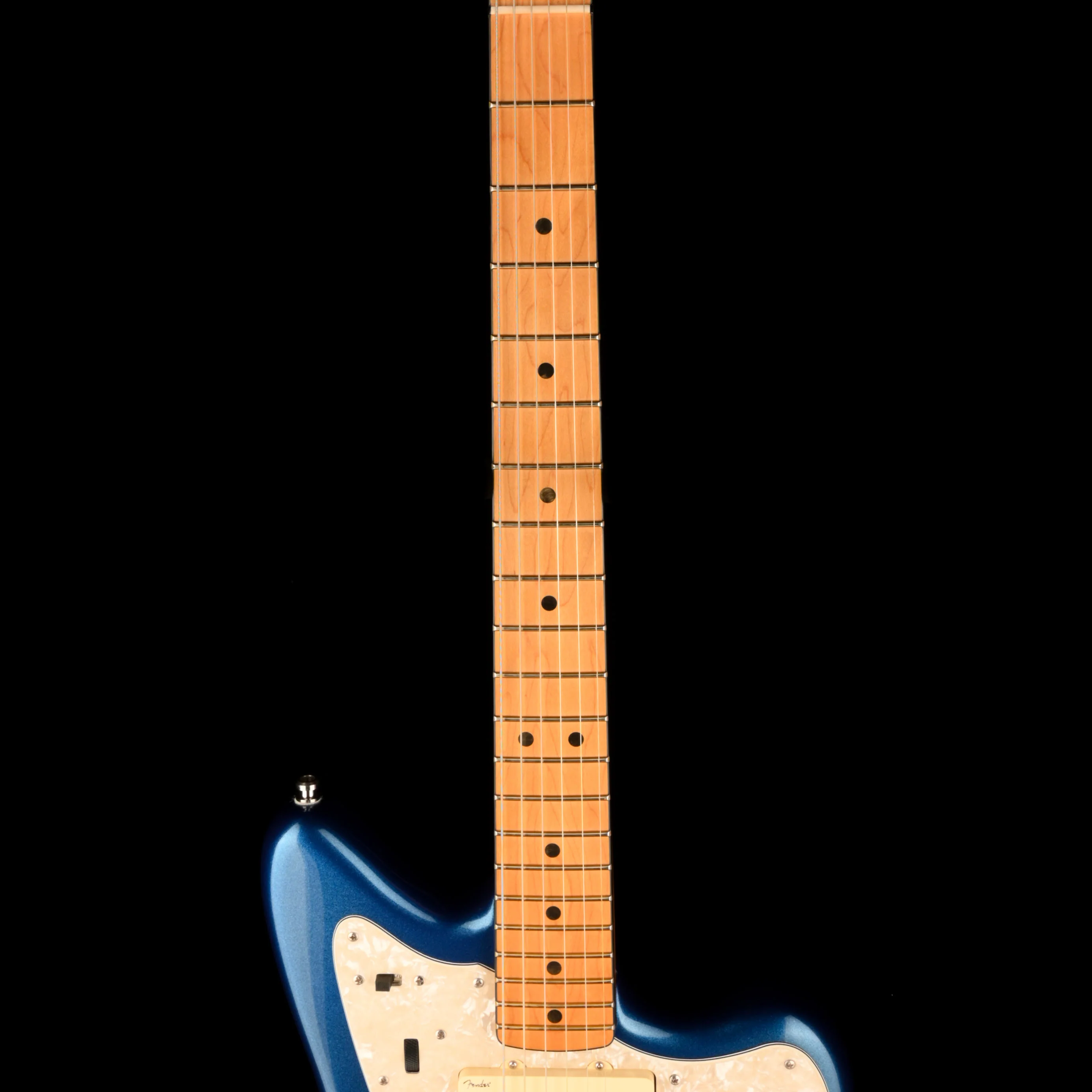Pre Owned 2020 Fender American Ultra Jazzmaster Cobra Blue with OHSC - Image 6