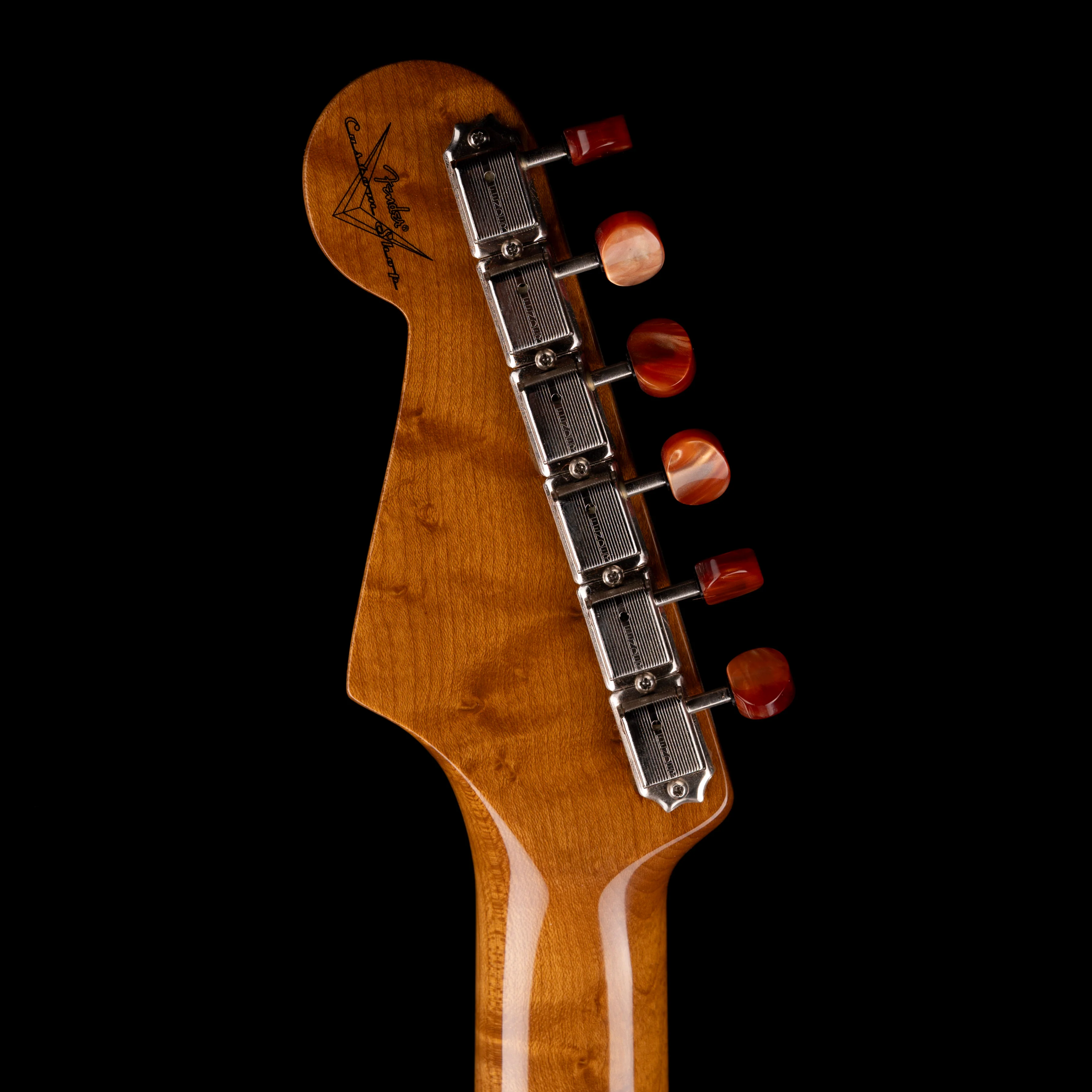 Pre Owned 2020 Fender Custom shop Artisan Spalted Maple Thinline Stratocaster NOS Natural With OHSC - Image 13