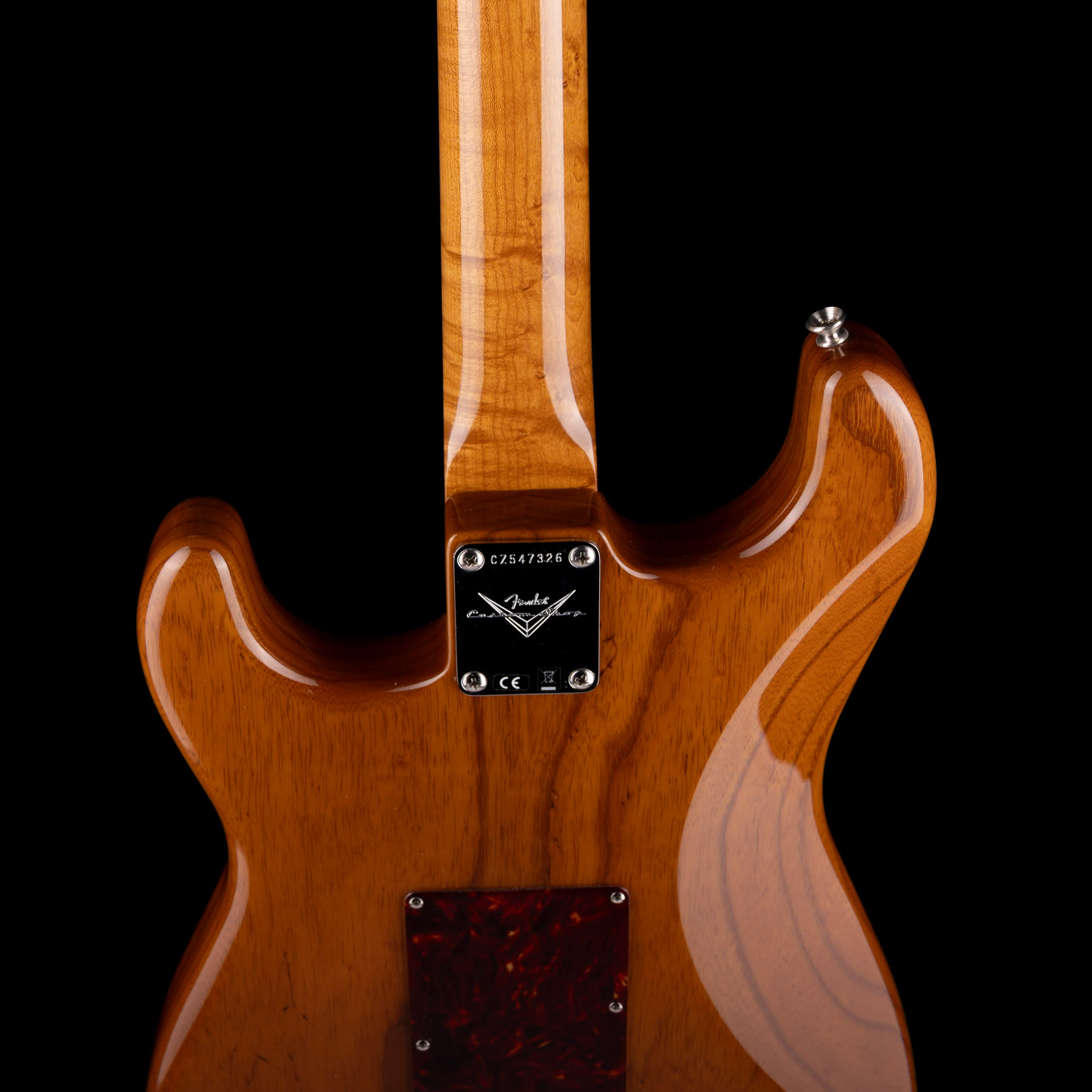 Pre Owned 2020 Fender Custom shop Artisan Spalted Maple Thinline Stratocaster NOS Natural With OHSC - Image 9