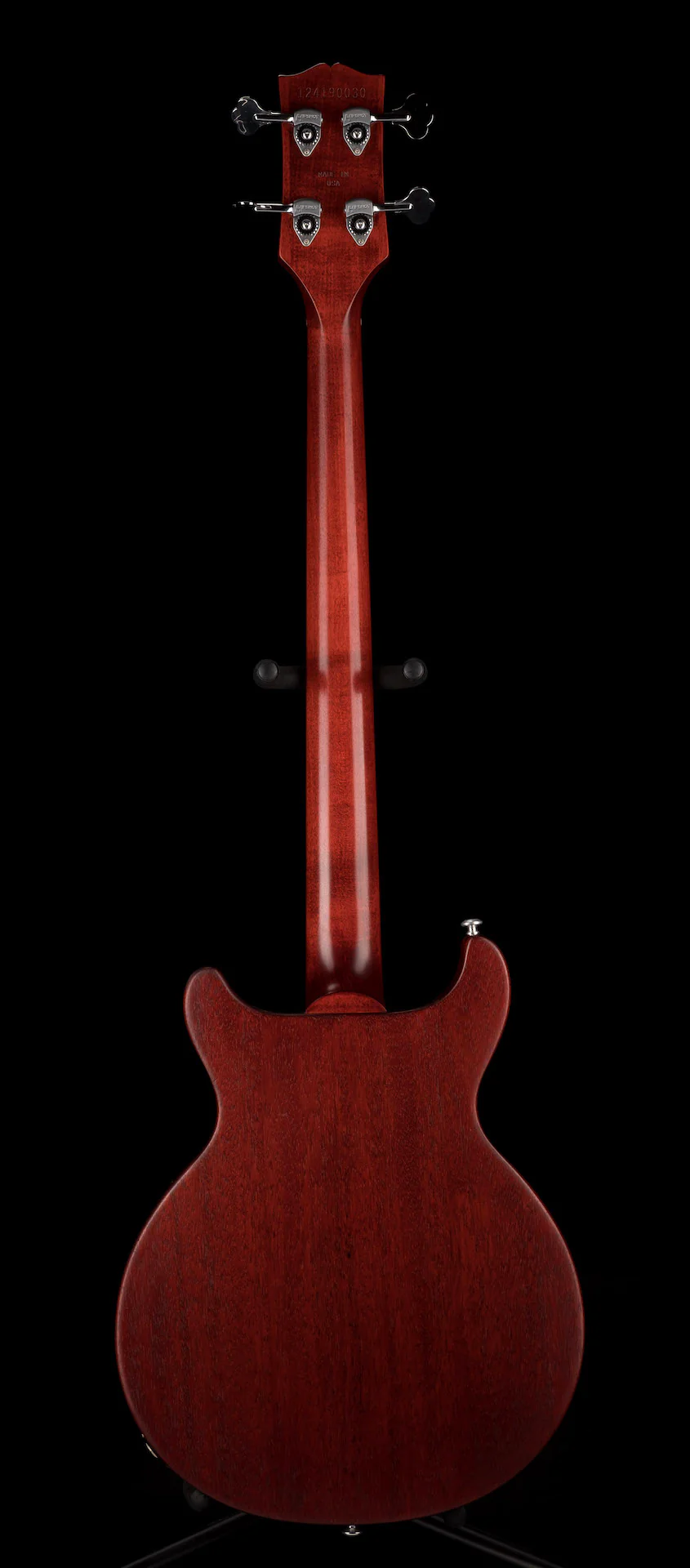Pre Owned 2020 Gibson Les Paul Junior Tribute DC Bass Worn Cherry With Gig Bag - Image 12