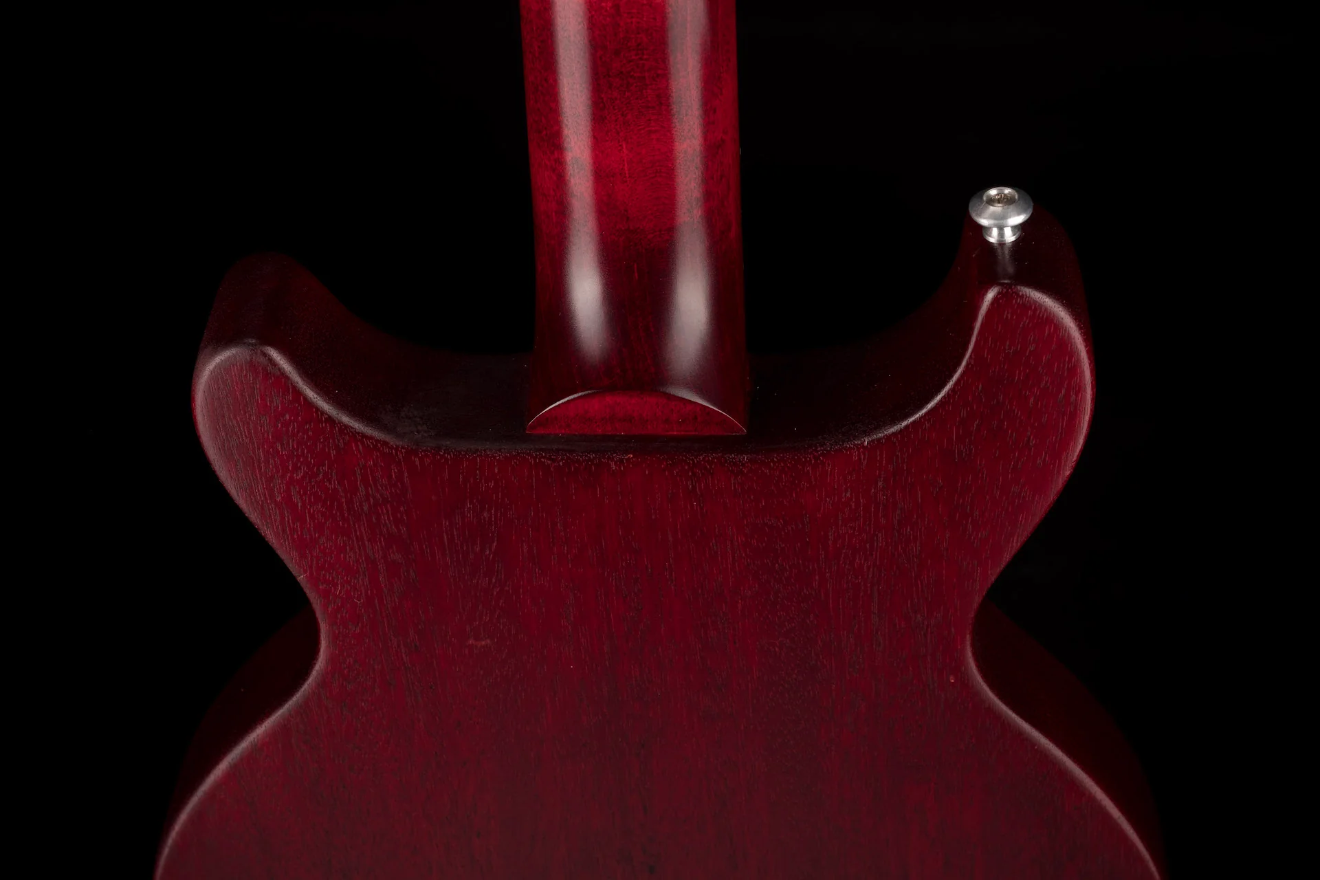 Pre Owned 2020 Gibson Les Paul Junior Tribute DC Bass Worn Cherry With Gig Bag - Image 13
