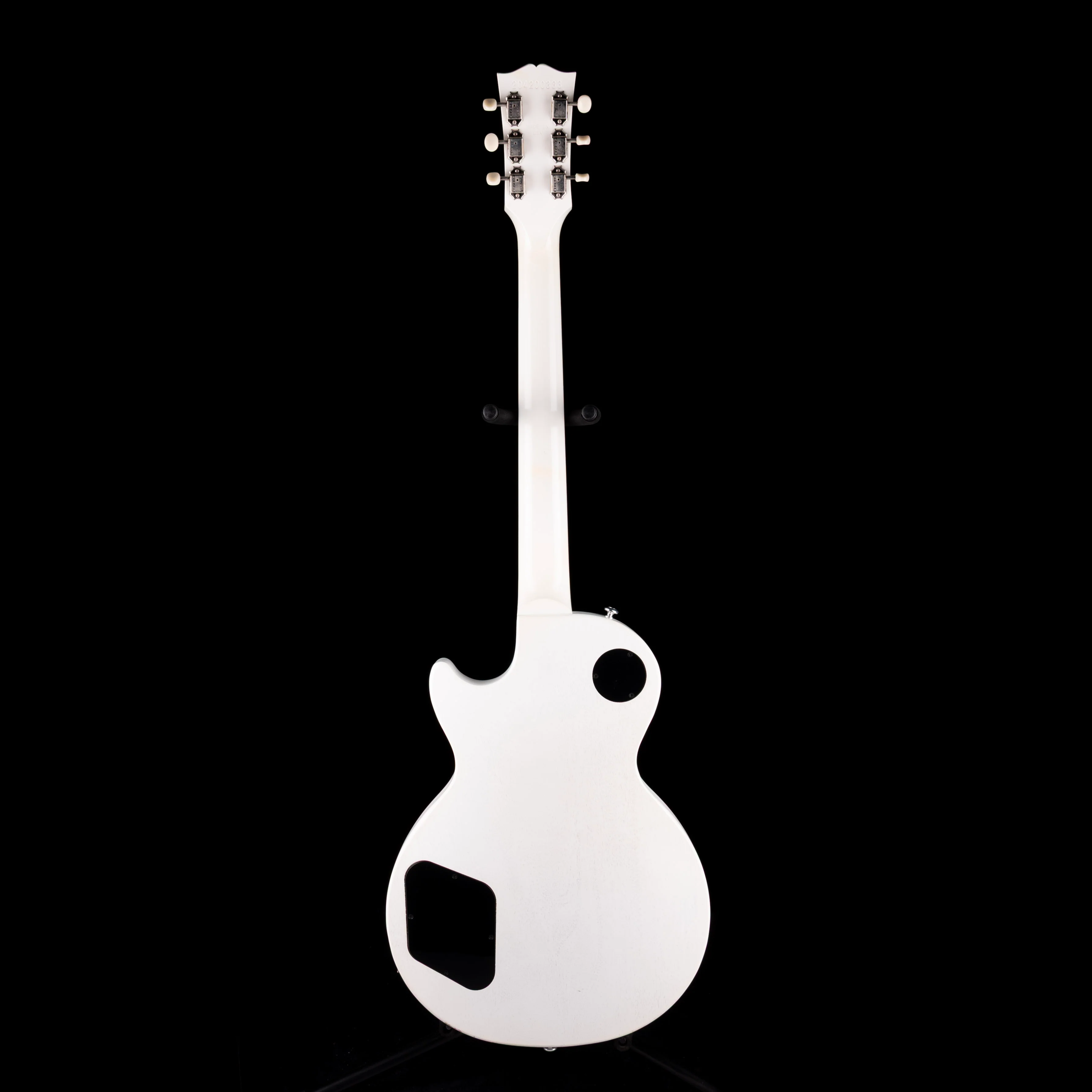 Pre Owned 2020 Gibson Les Paul Special Tribute P-90 Worn White Satin Electric Guitar With Gig Bag - Image 9