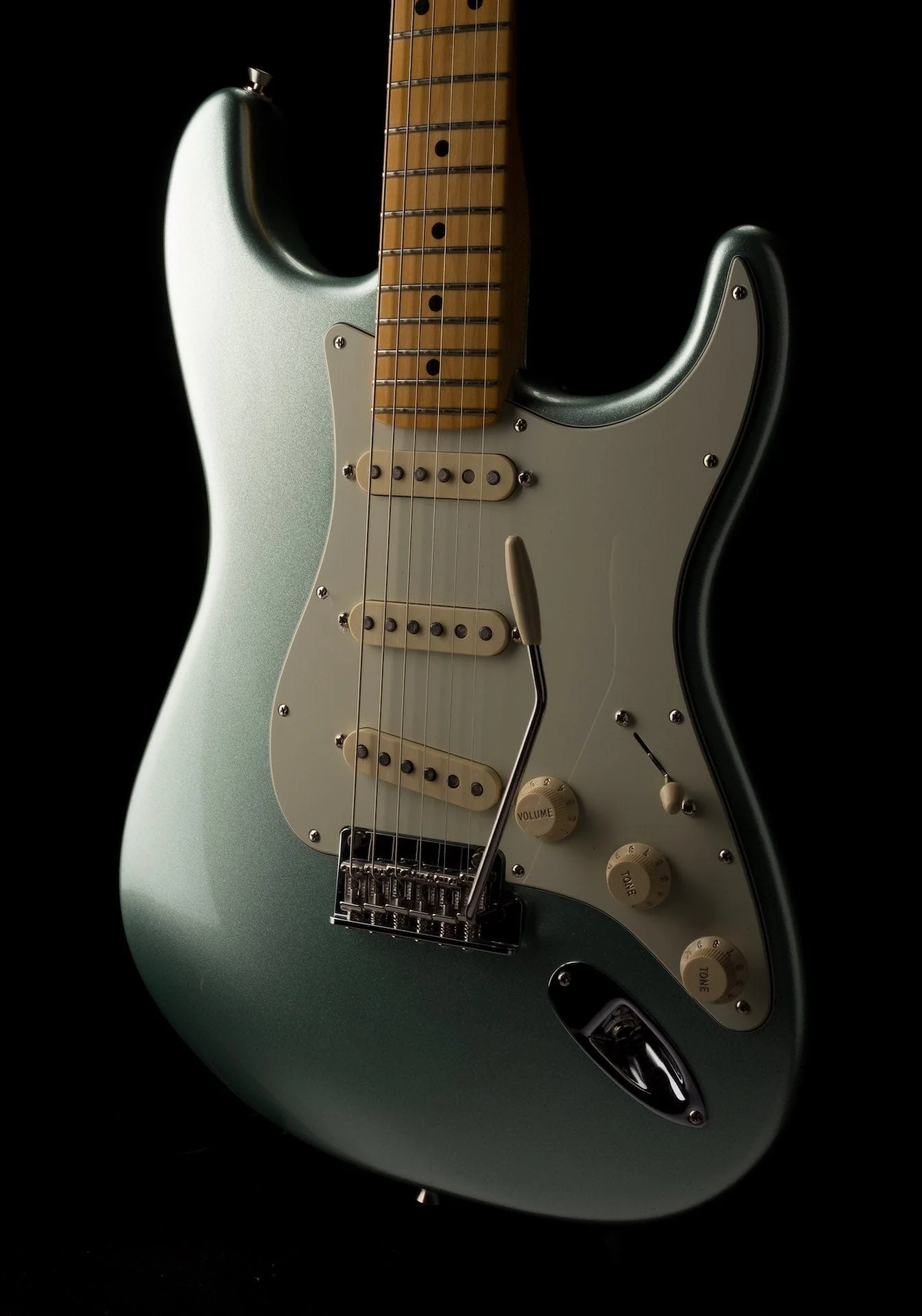 Used 2021 Fender American Professional II Stratocaster Mystic Surf Green W Case - Image 12