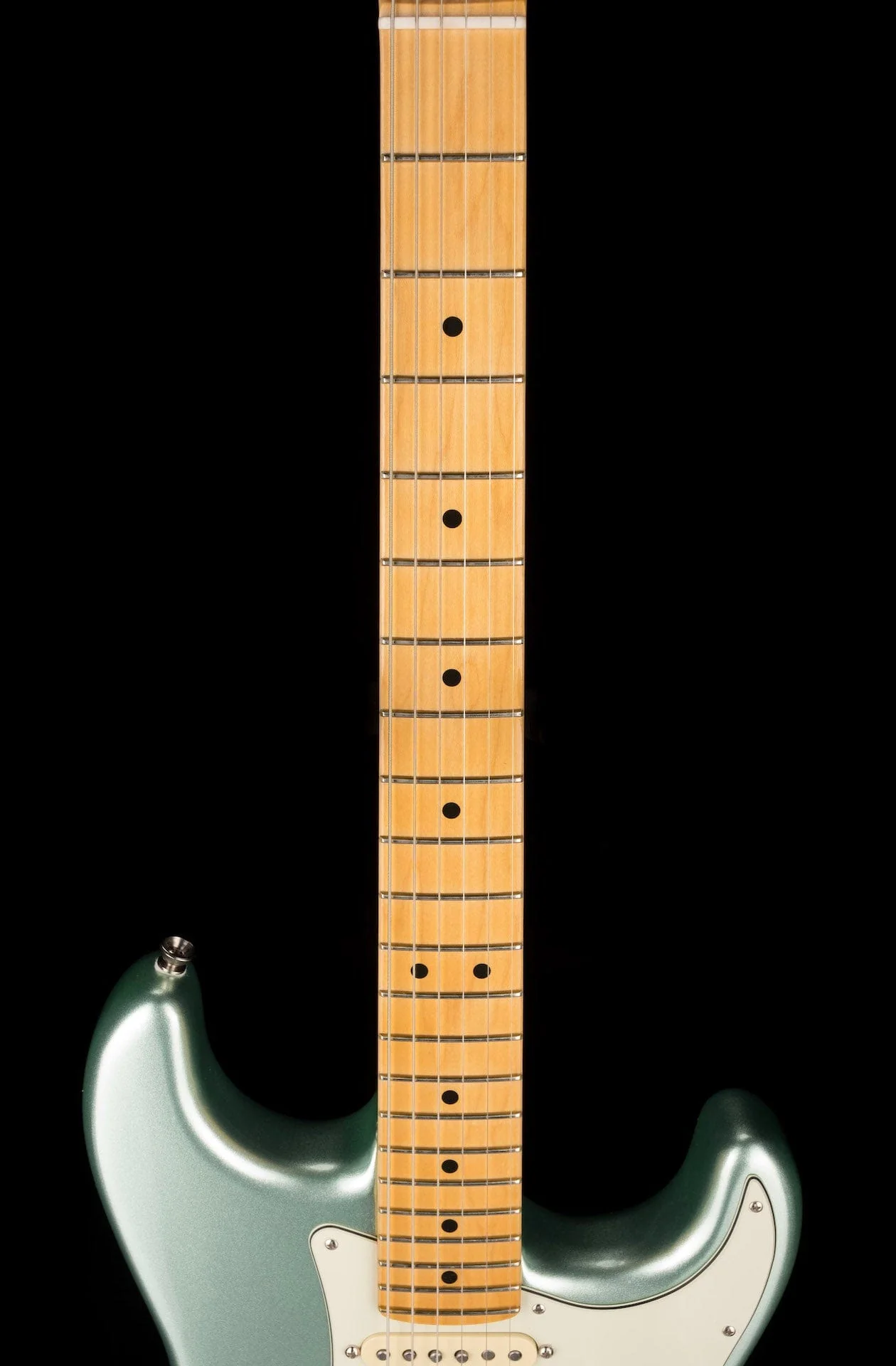 Used 2021 Fender American Professional II Stratocaster Mystic Surf Green W Case - Image 13