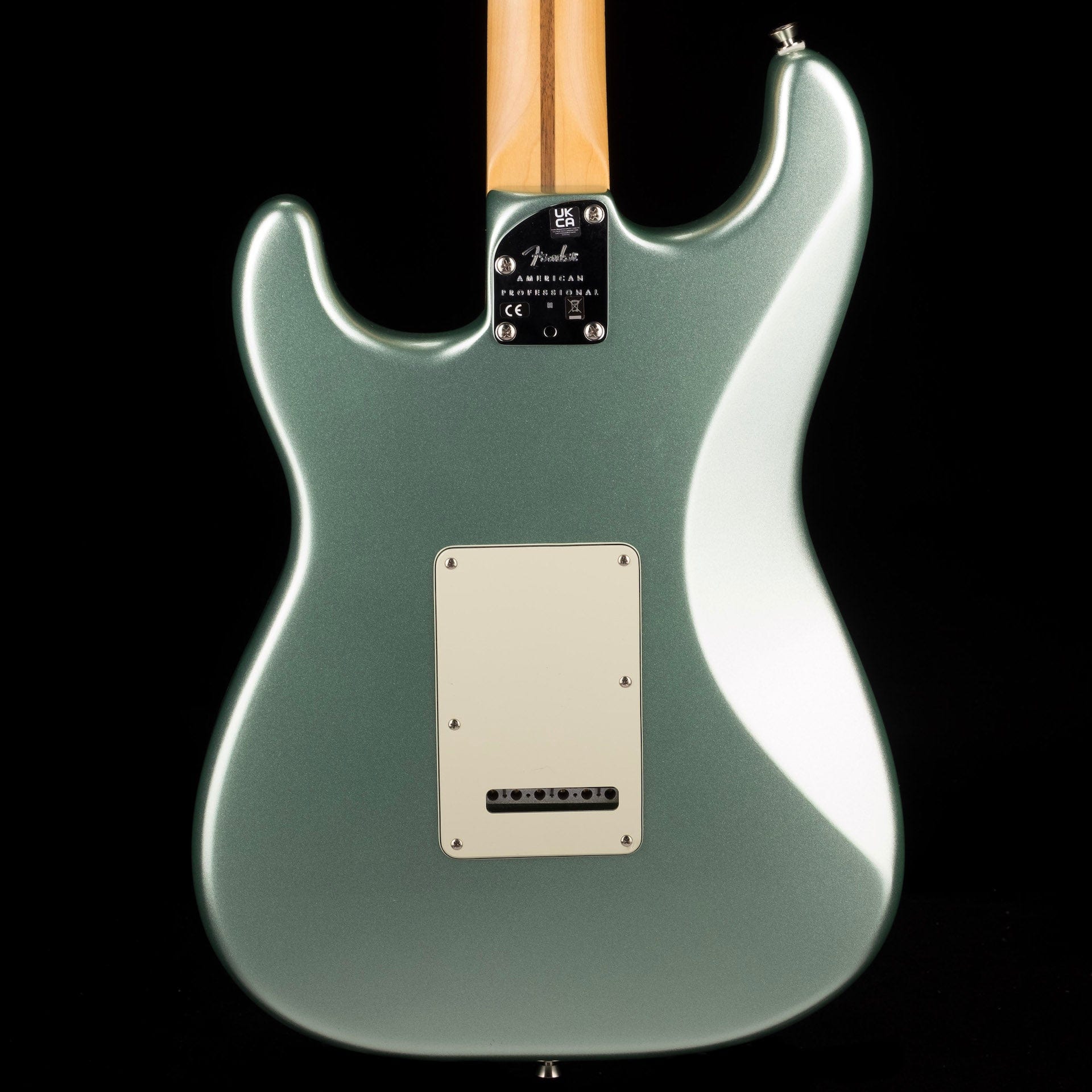 Used 2021 Fender American Professional II Stratocaster Mystic Surf Green W Case - Image 14