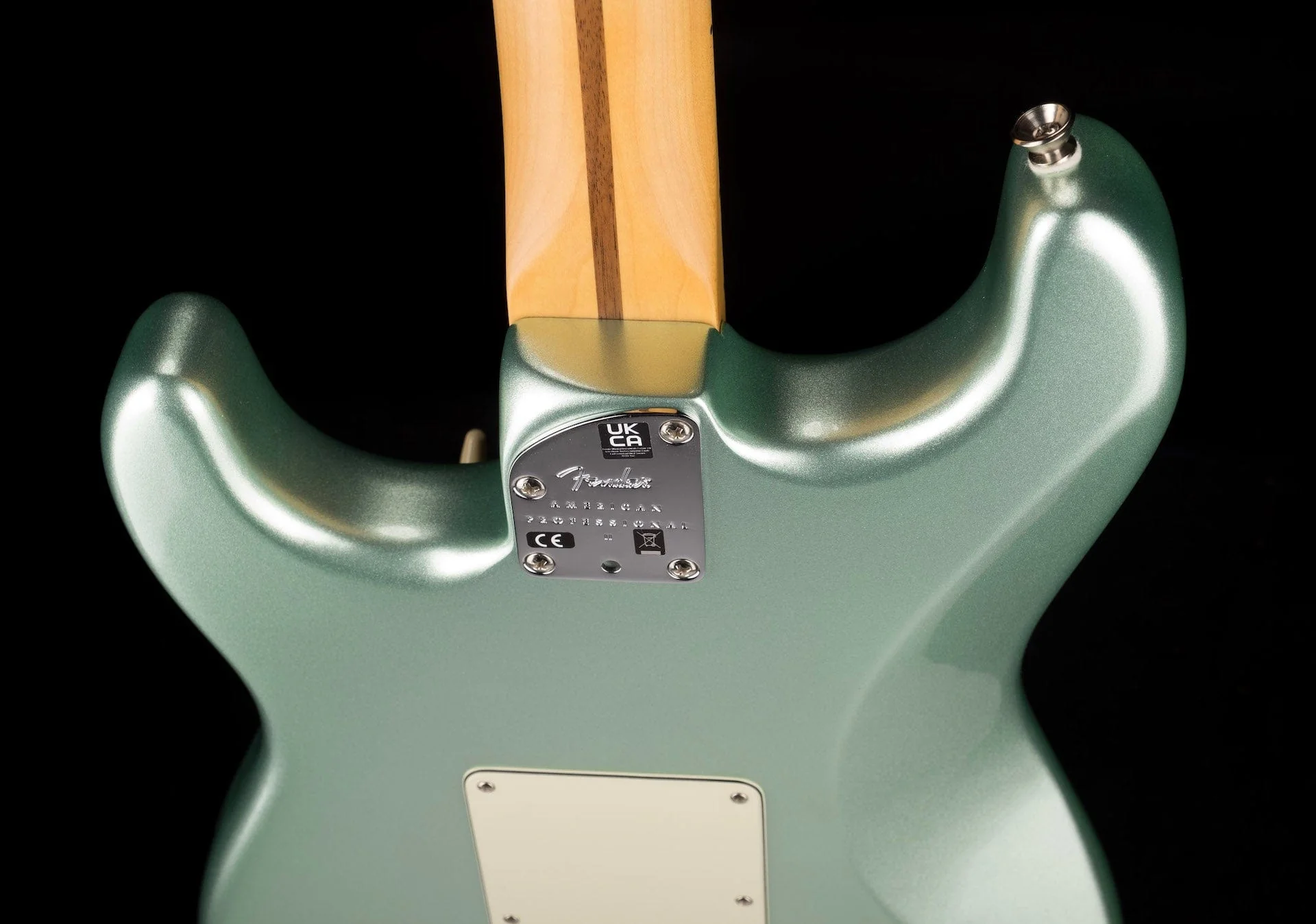 Used 2021 Fender American Professional II Stratocaster Mystic Surf Green W Case - Image 16