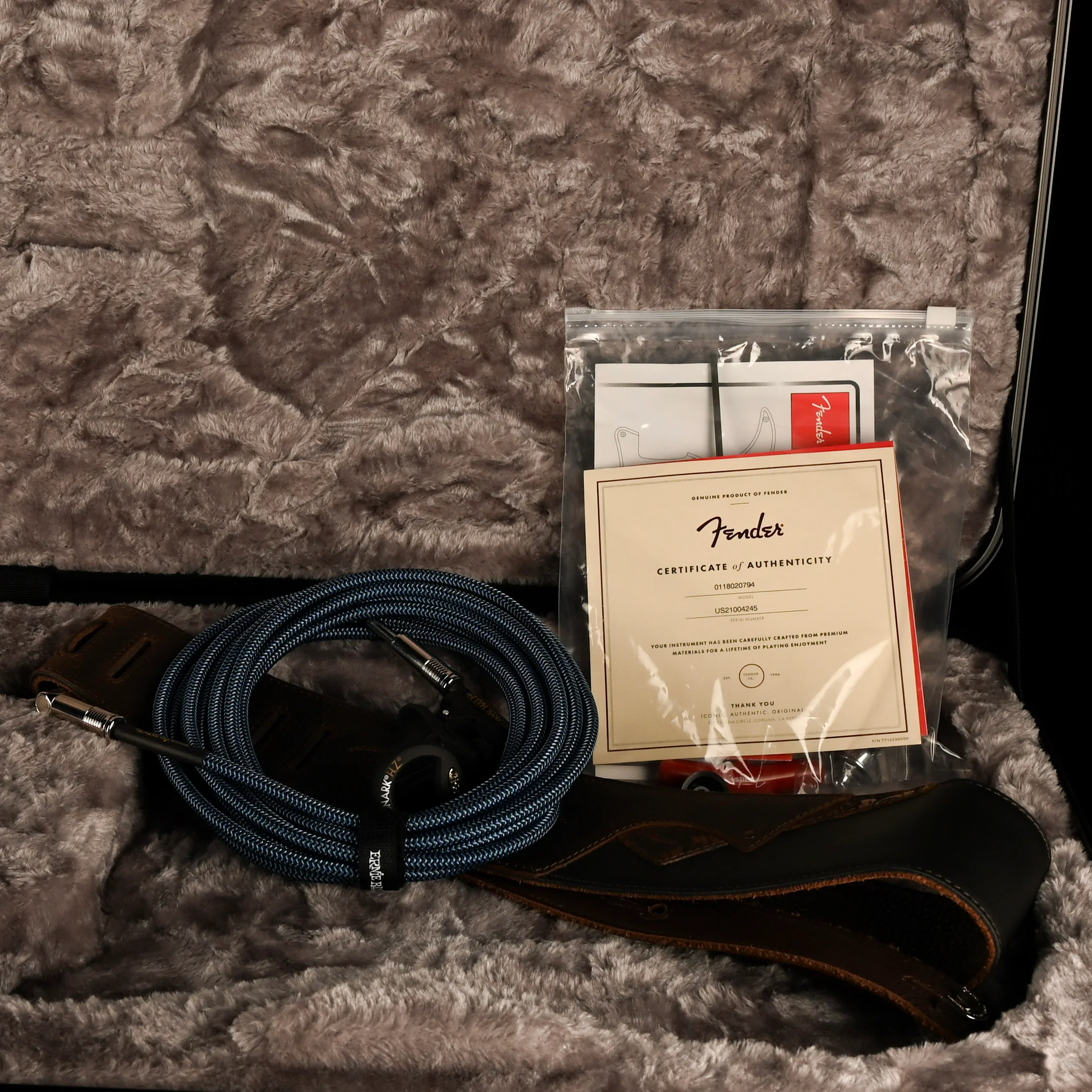 Pre Owned '21 Fender American Ultra Limited Edition Strat HSS Denimburst W/ OHSC - Image 17