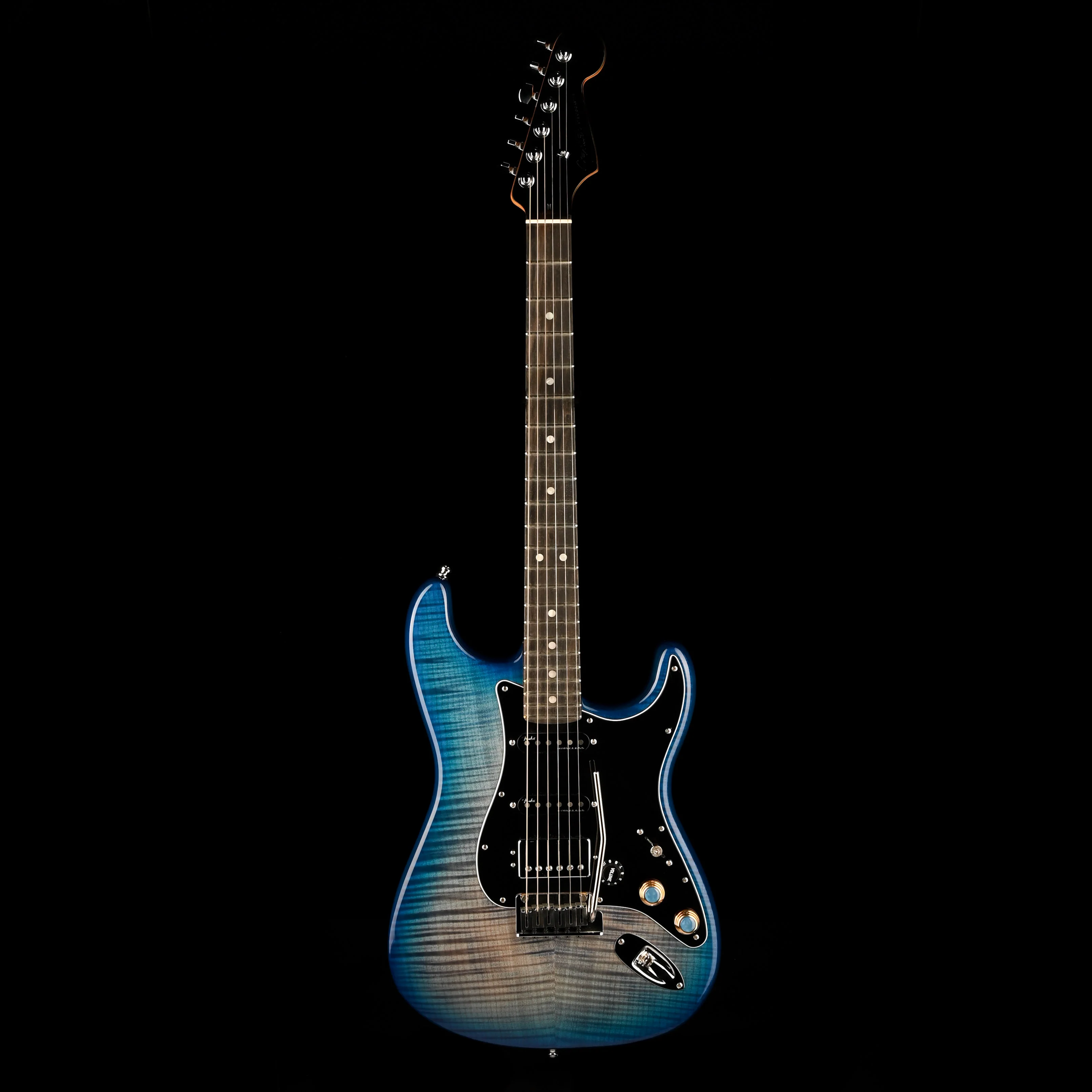 Pre Owned '21 Fender American Ultra Limited Edition Strat HSS Denimburst W/ OHSC - Image 2