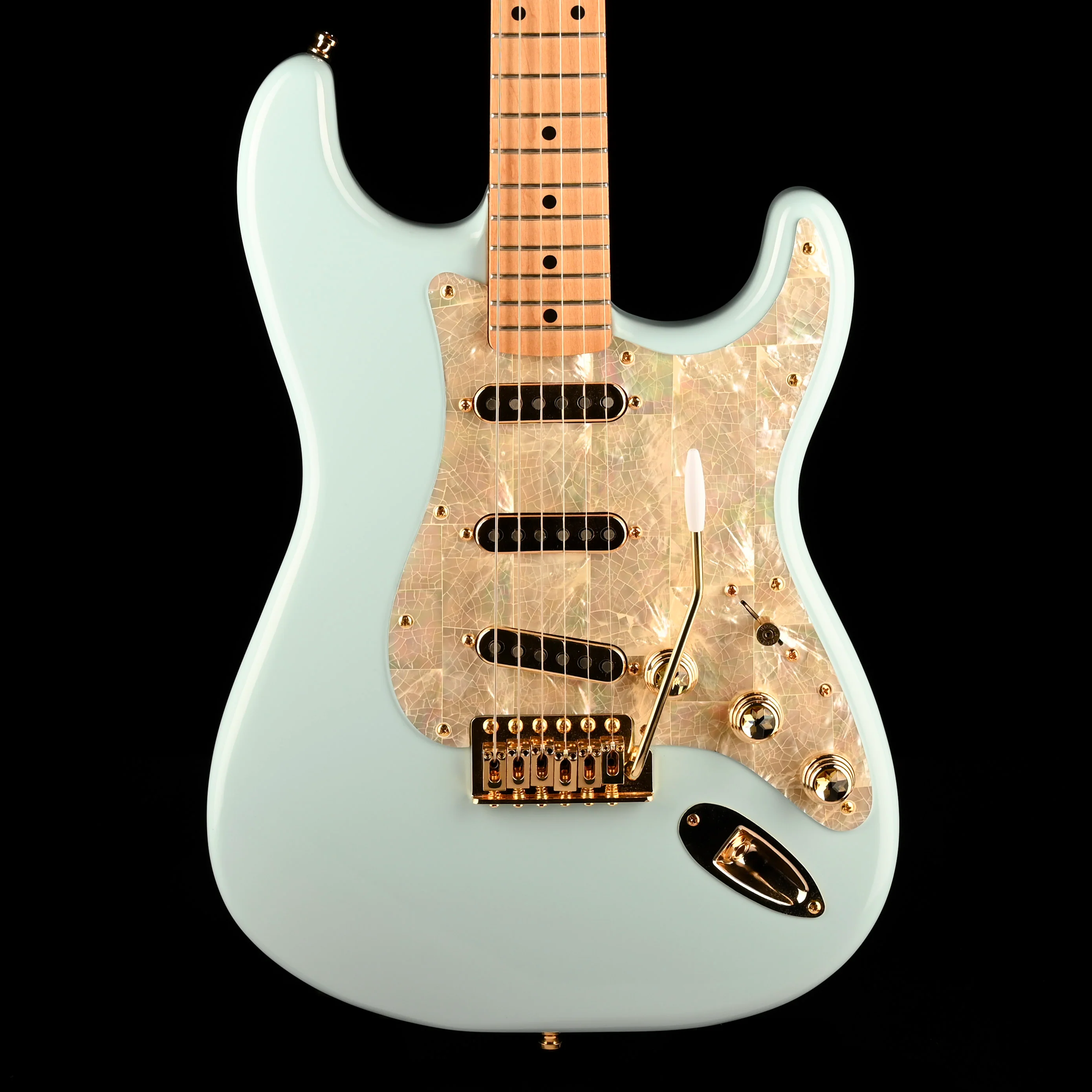 Pre Owned 2021 Fender Vintera 50's Stratocaster Sonic Blue Modified With Case
