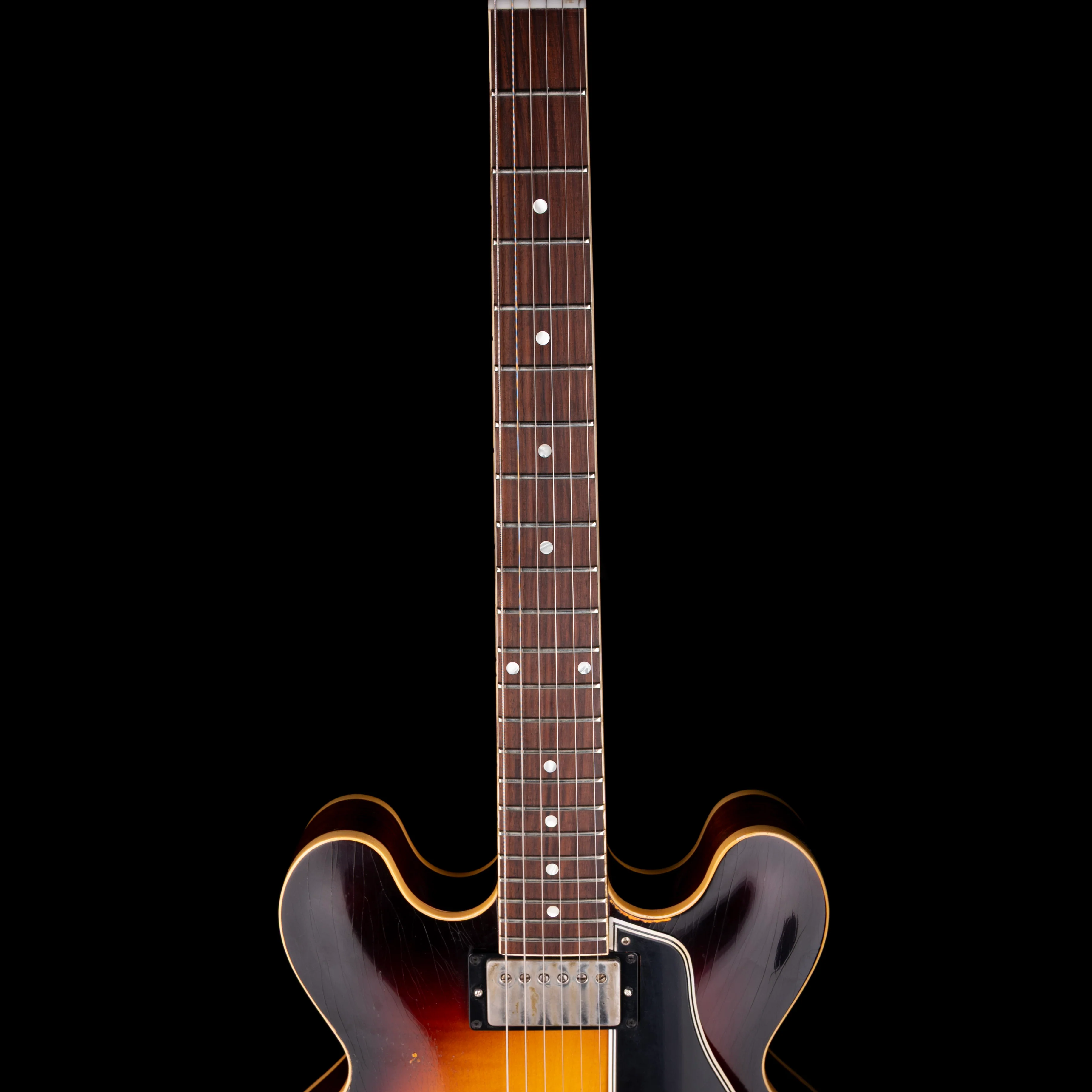 Pre Owned 2021 Gibson Custom Shop Made 2 Measure Tom Murphy 1959 ES-335 Wildwood Spec Heavy Aging Darkburst With OHSC - Image 8